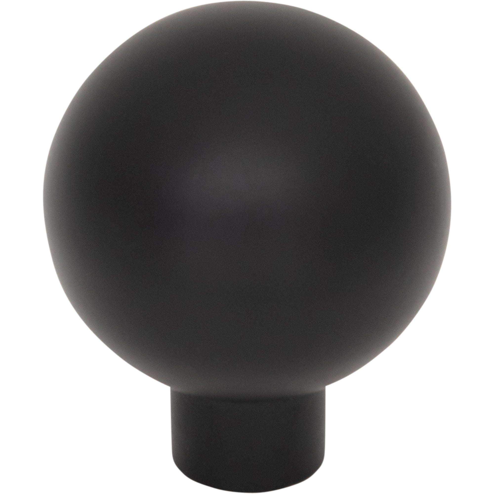 Brockwell Round Knob - Flat Black