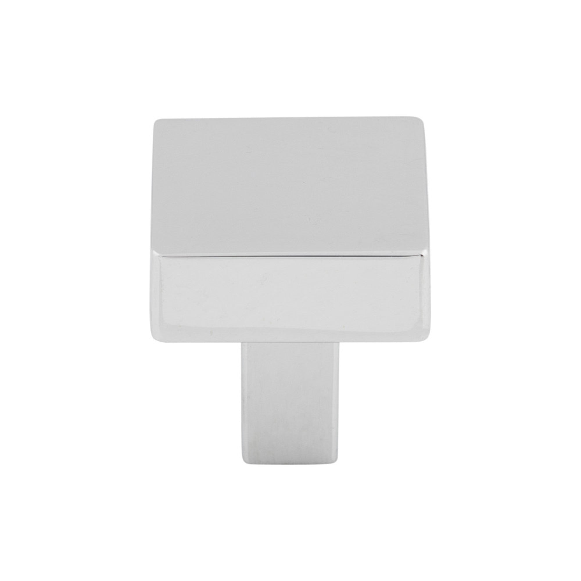 Channing 1 1/16" Length Square Knob - Polished Chrome