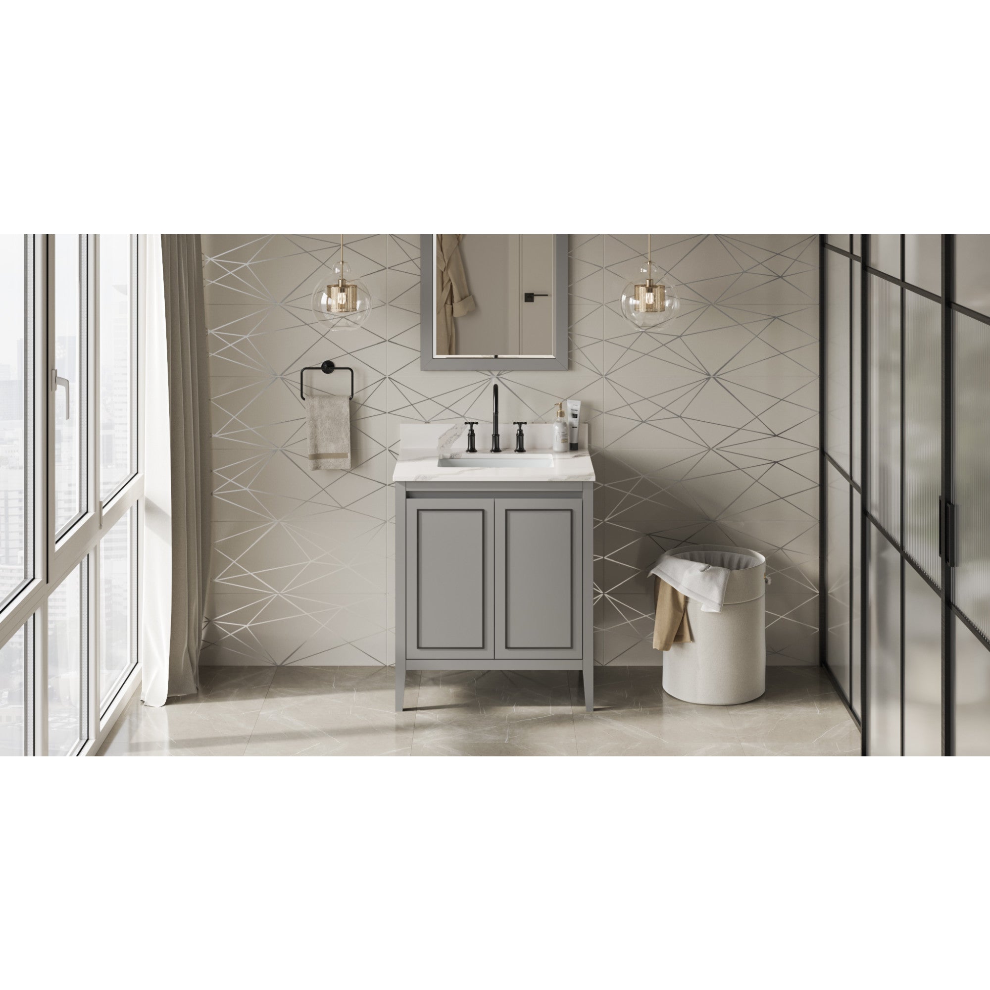 30" Percival Vanity – Grey
