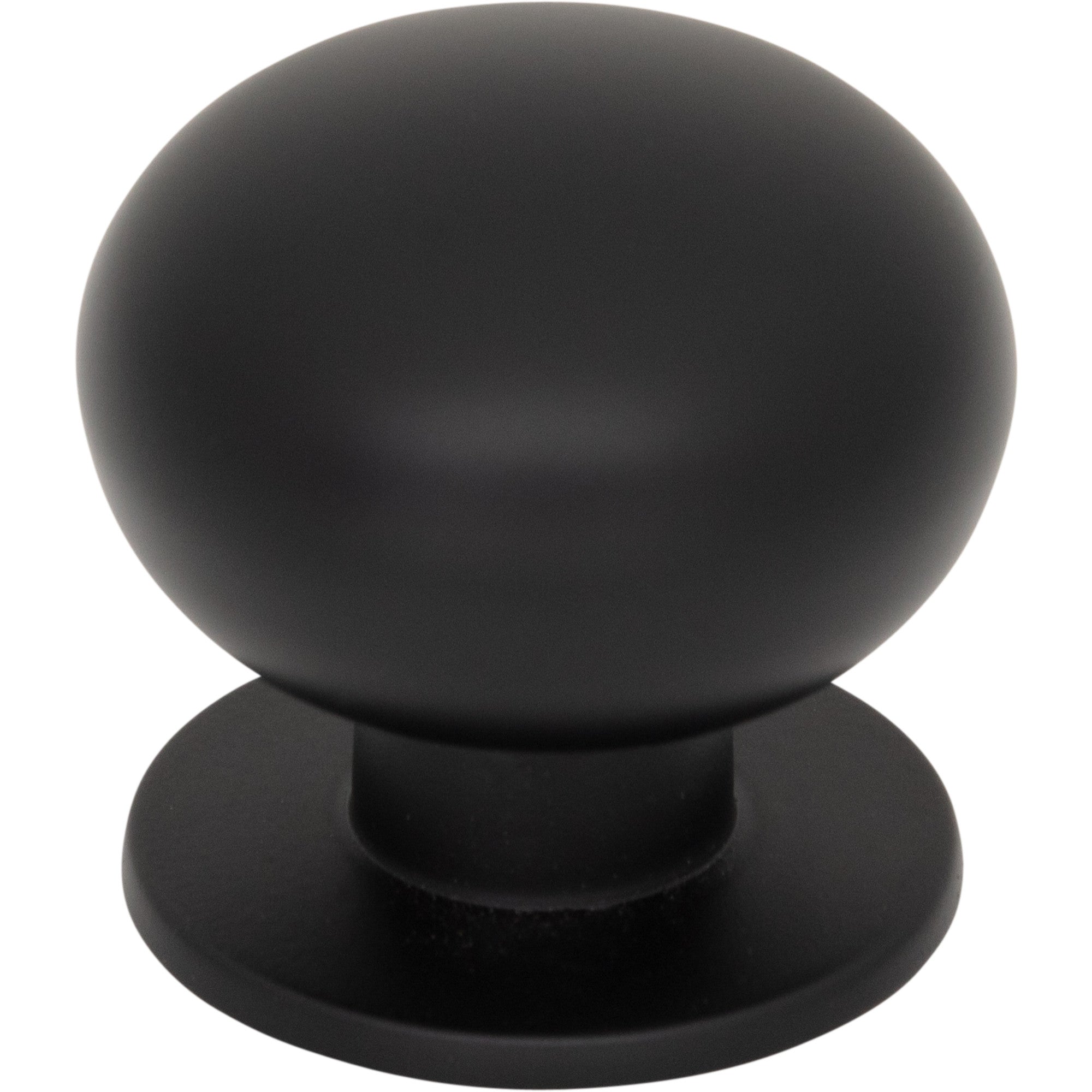 Lambert Round Knob - Flat Black