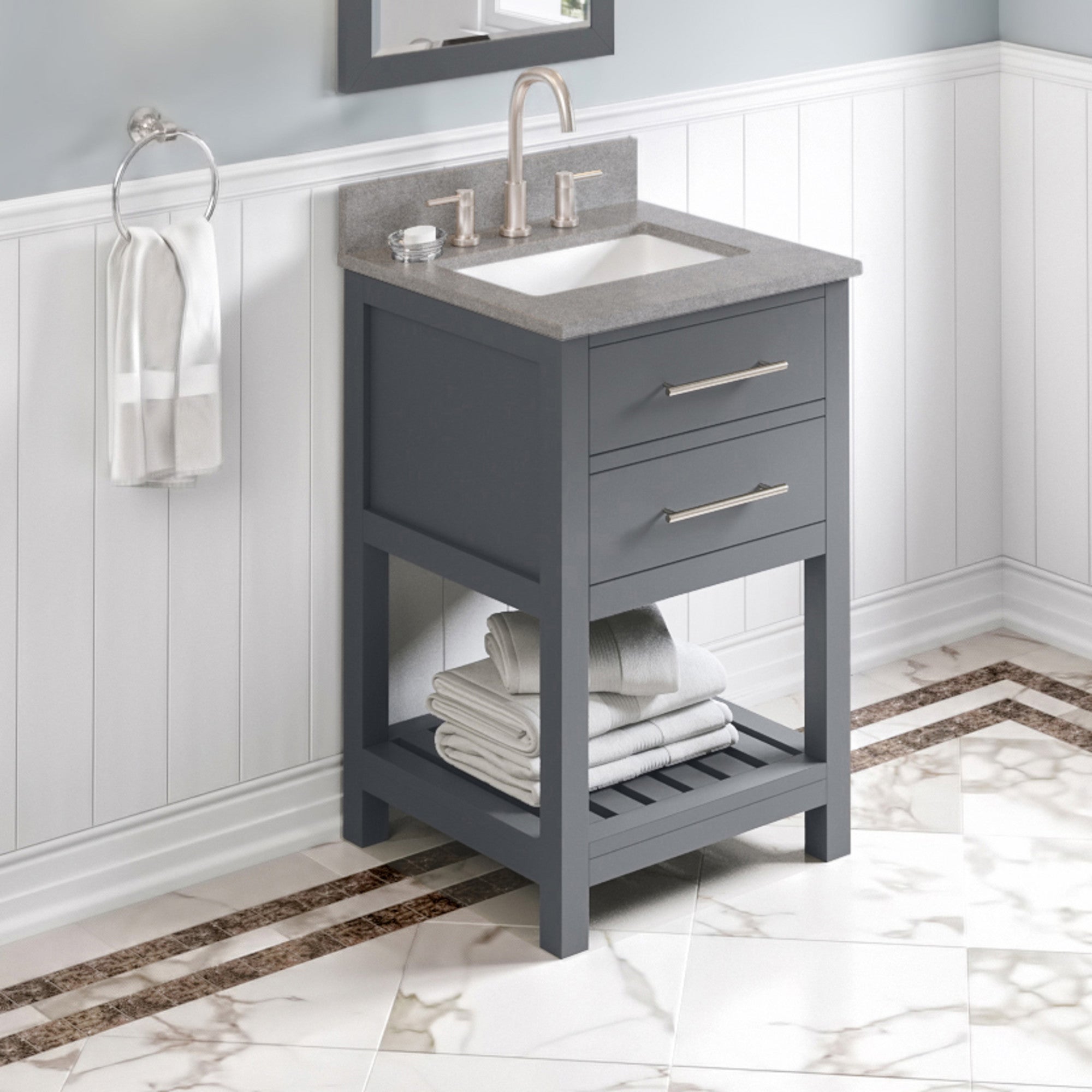 24" Wavecrest Vanity – Grey