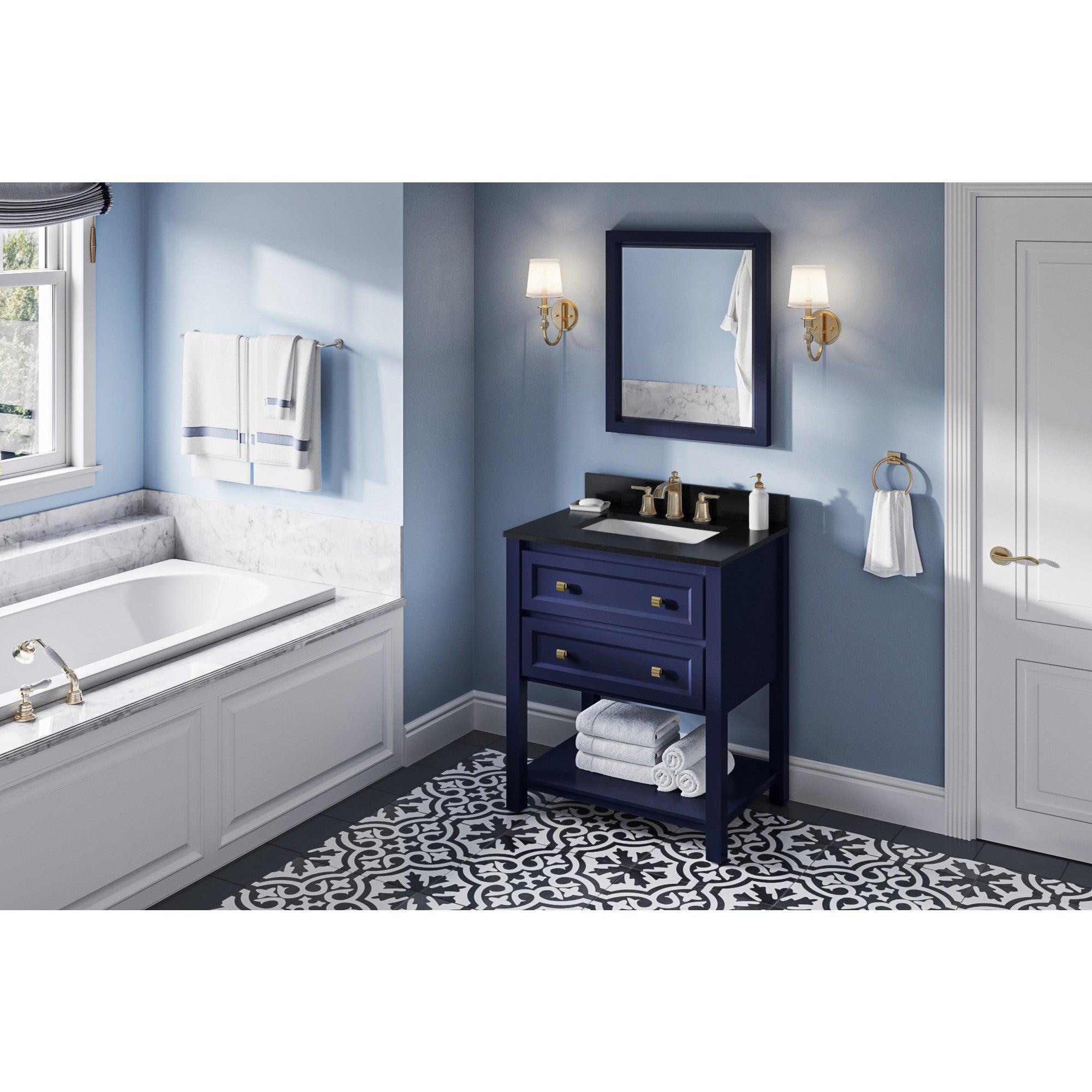 30" Adler Vanity – Hale Blue