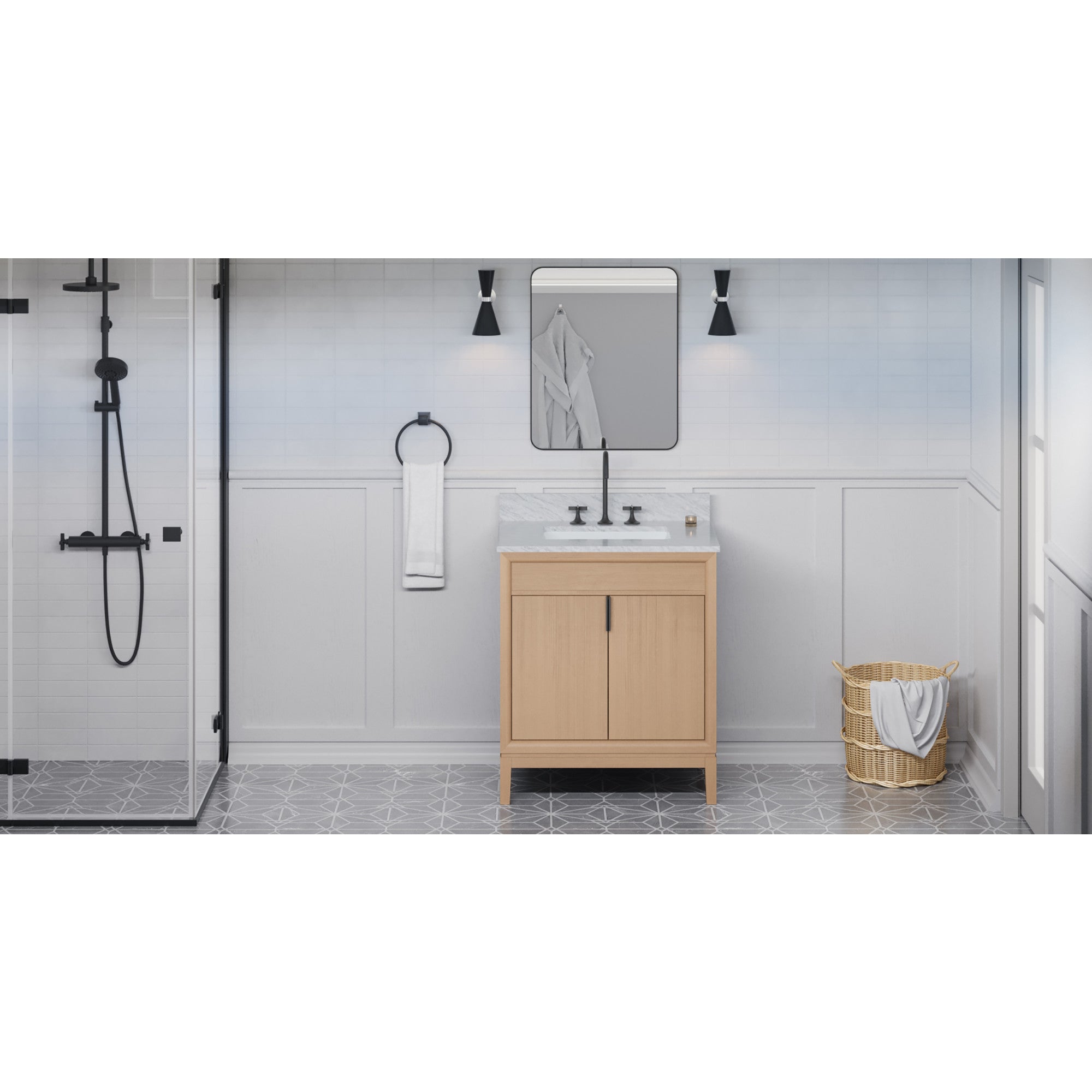 30" Theodora Vanity – Natural Oak