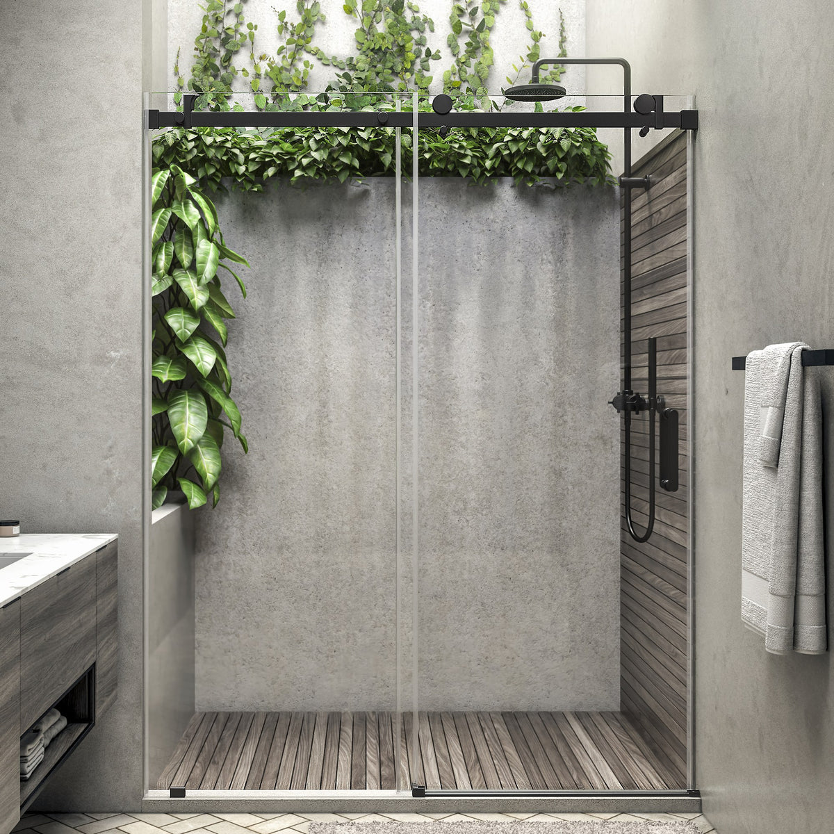 Seawin Alumni Sliding Shower Door installed view