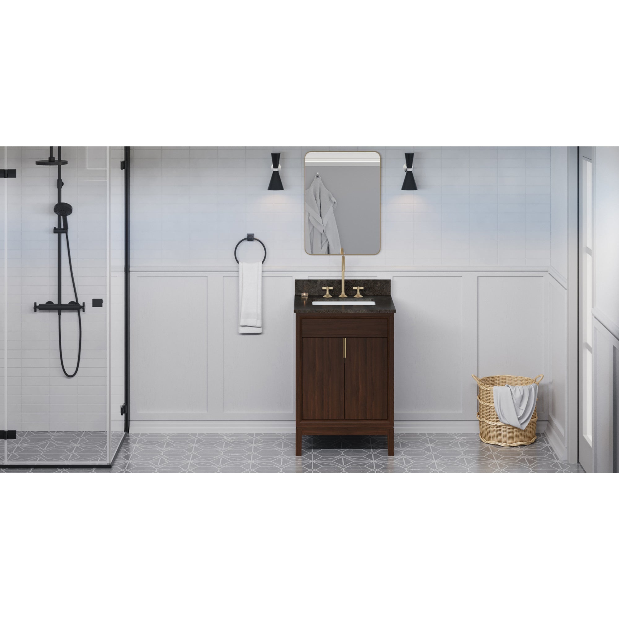 24" Theodora Vanity – Dark Walnut