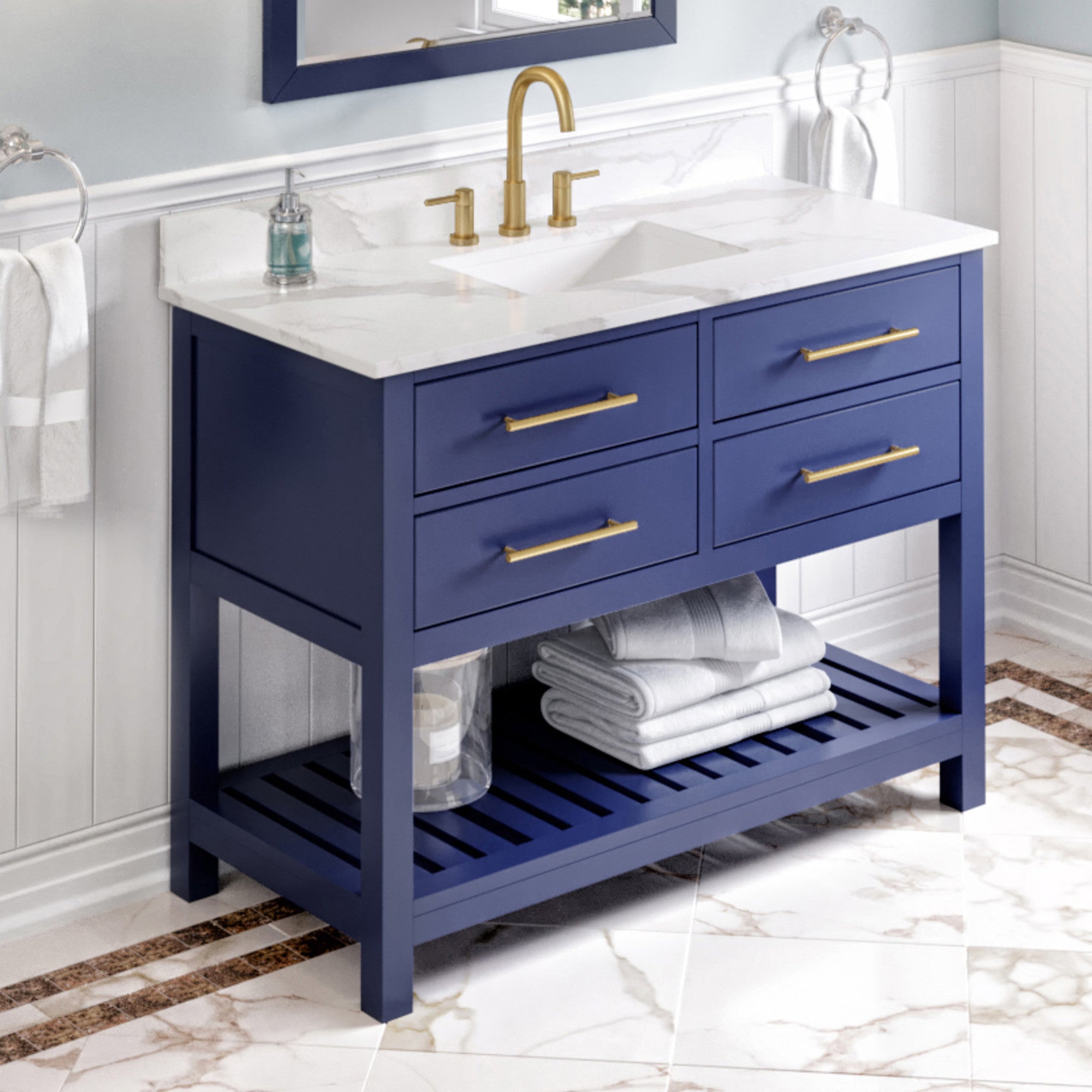 48" Wavecrest Vanity – Hale Blue