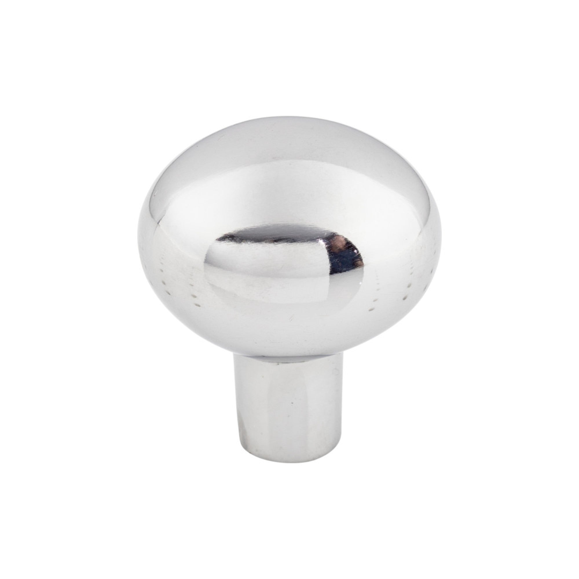 Aspen II Large Egg 1 7/16" Length Oval Knob - Polished Chrome