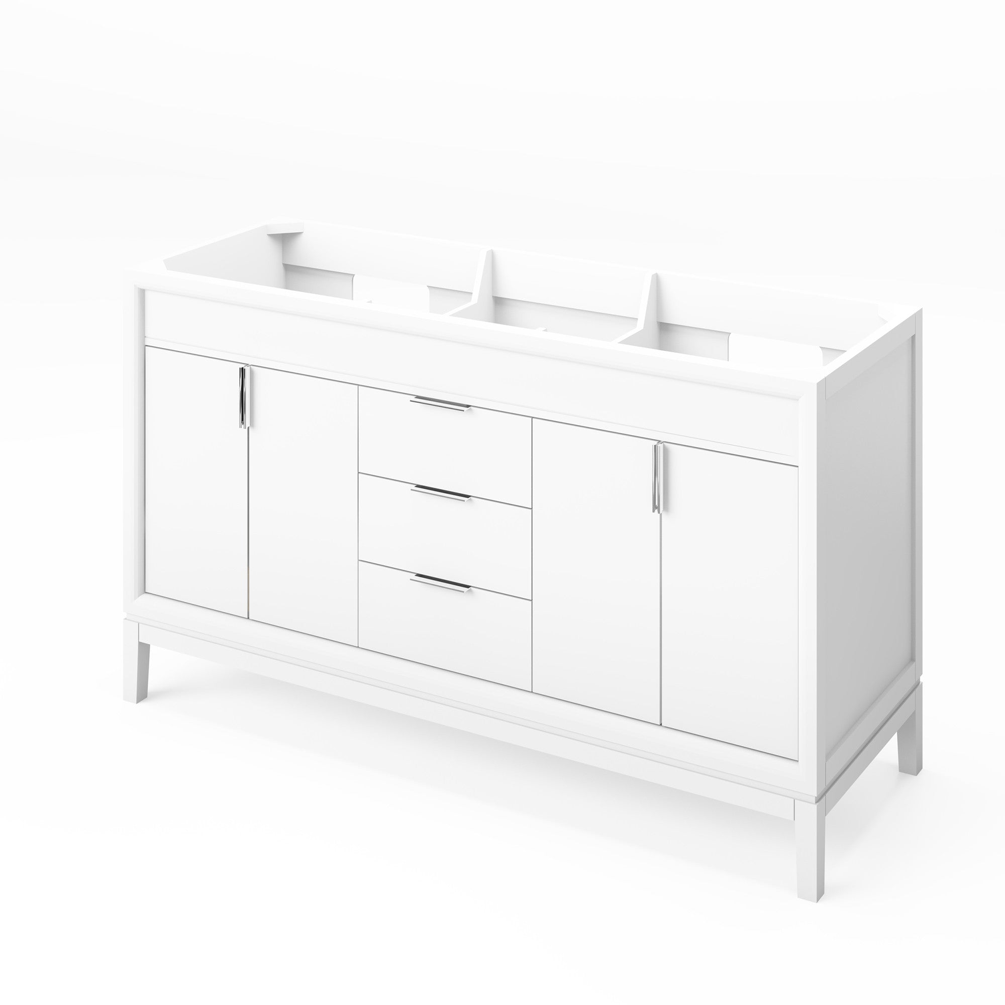 60" Theodora Vanity – Double Bowl – White