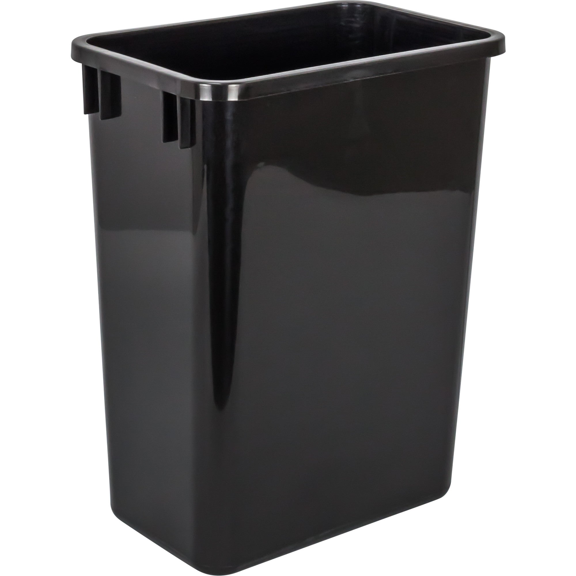Single Black 35 Quart Top-Mount Trashcan Pullout for 12" Opening