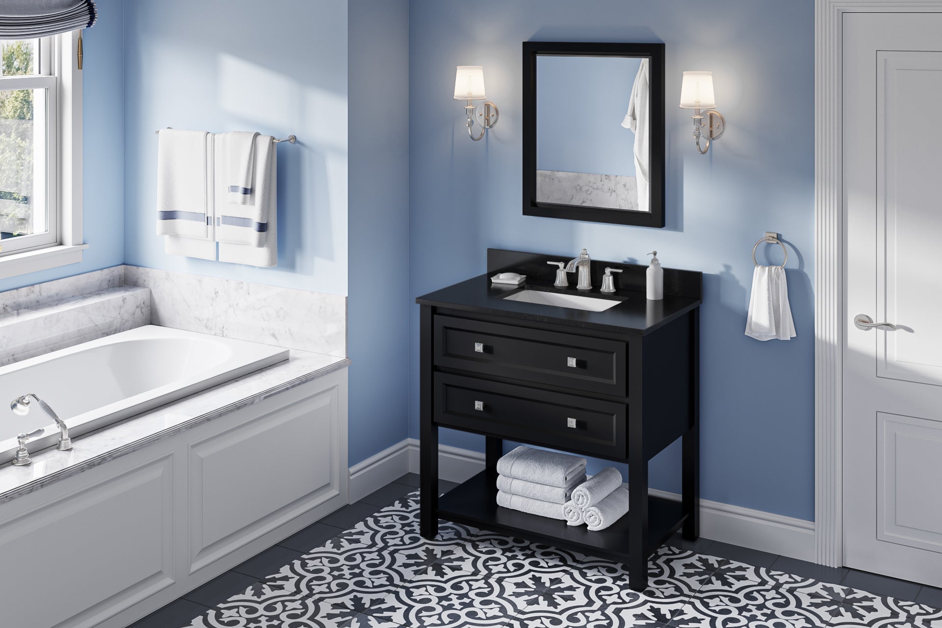 36" Adler Vanity – Black