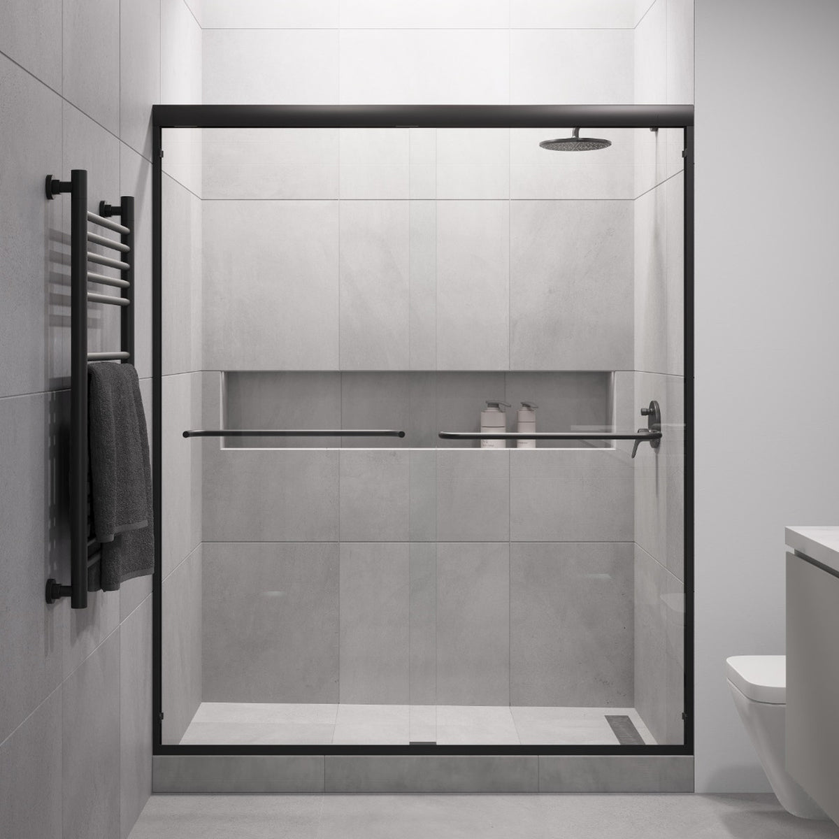 Seawin Atlas Bypass Sliding Shower Door installed view