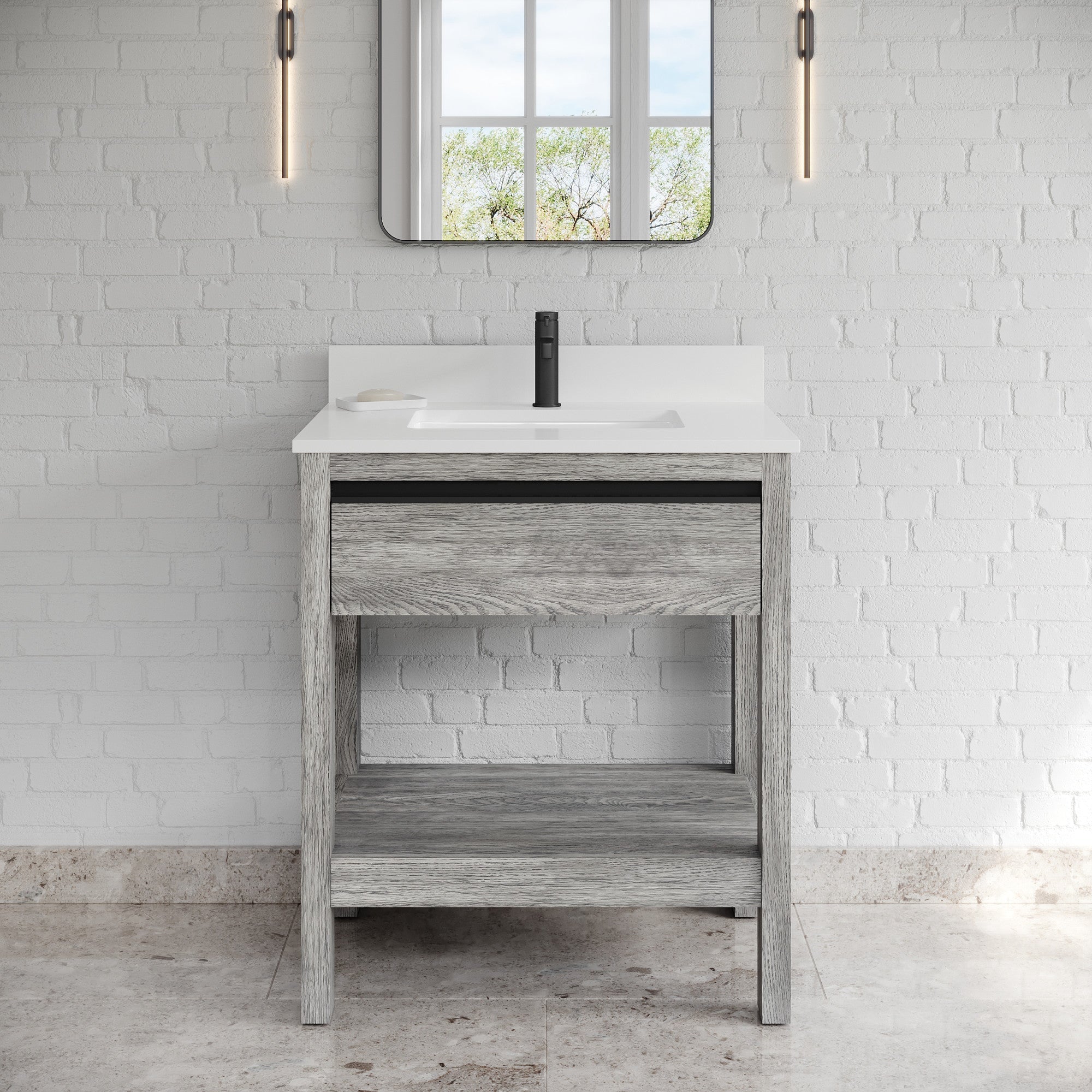 30" Jubilee Vanity – Weathered Grey