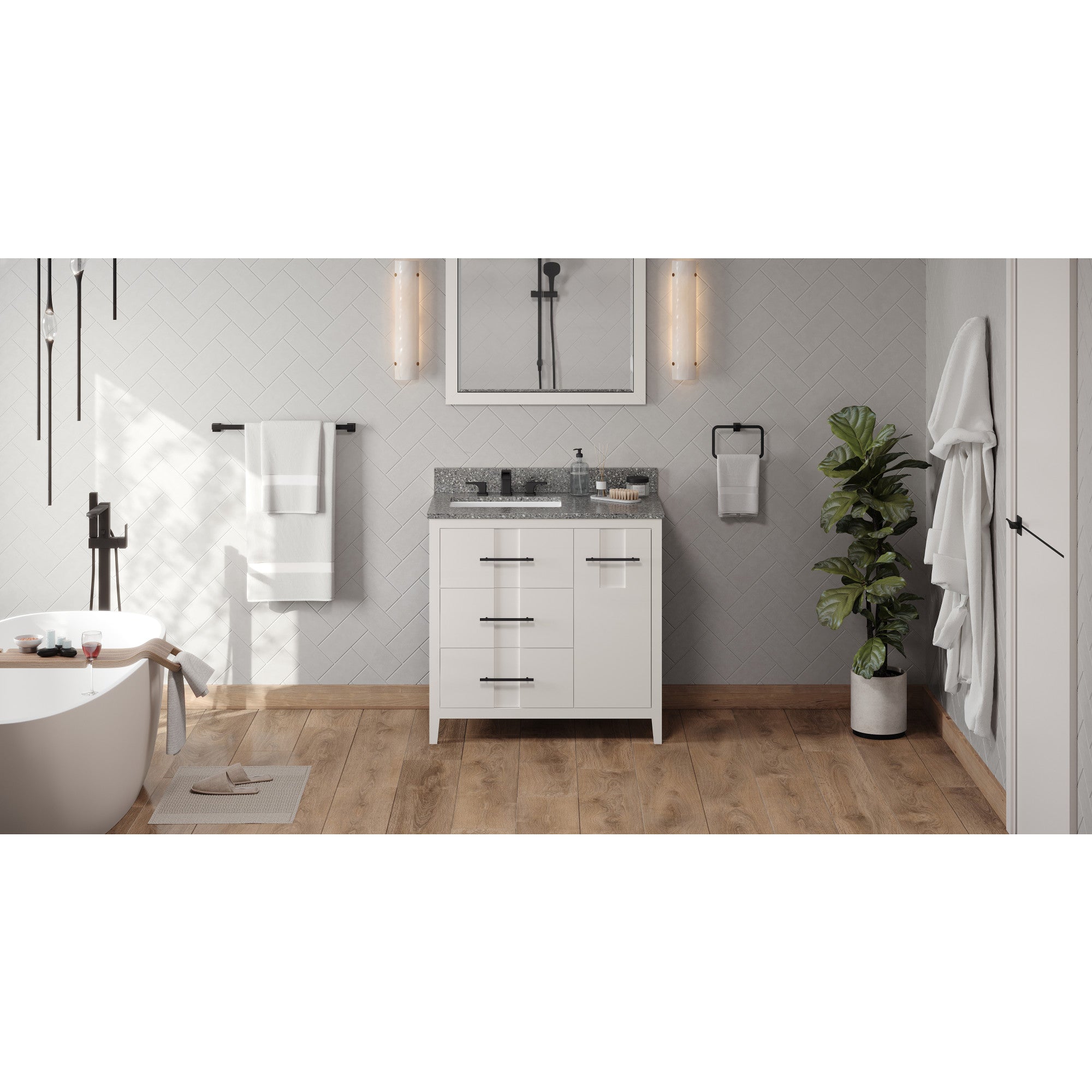 36" Katara Vanity – Left Offset