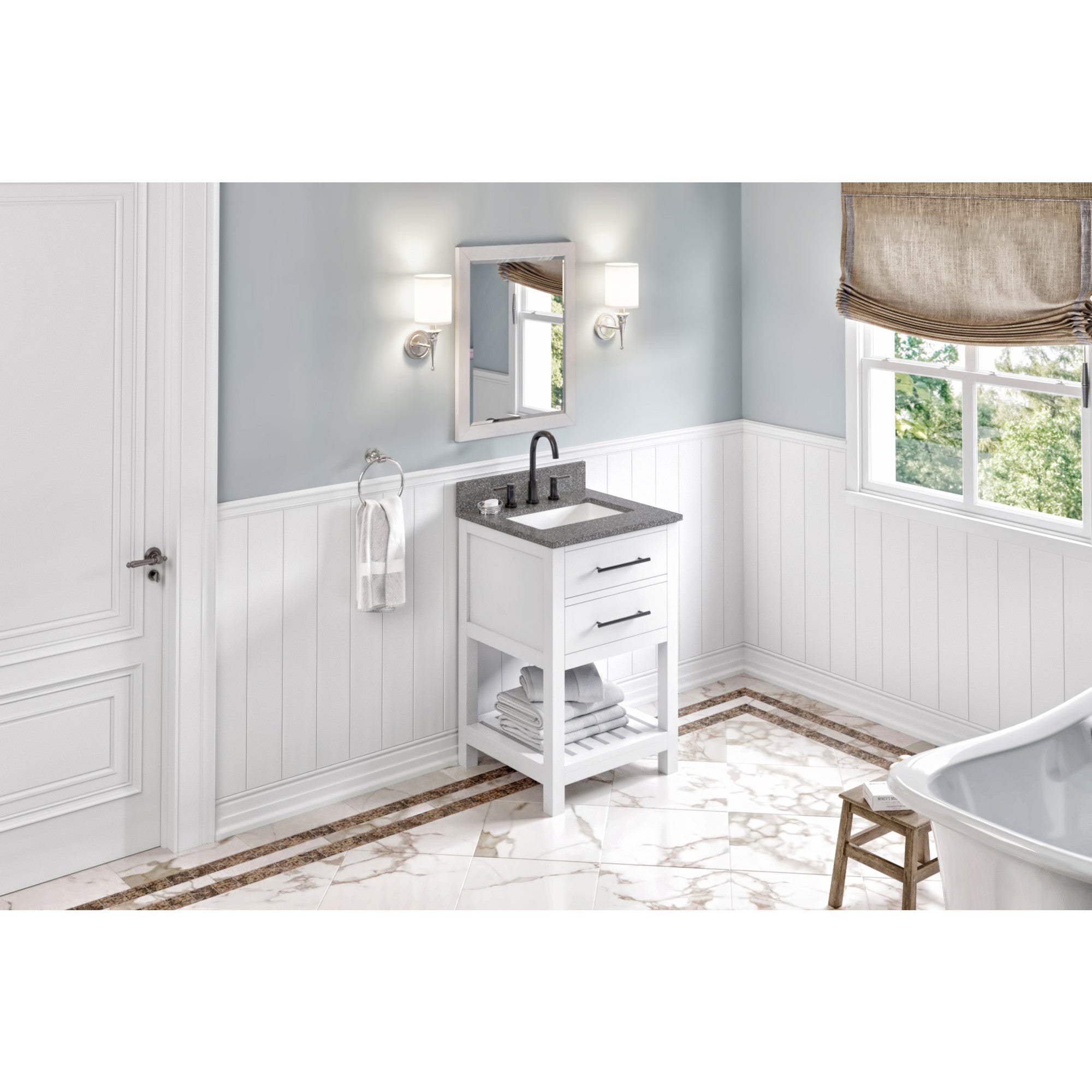 24" Wavecrest Vanity – White