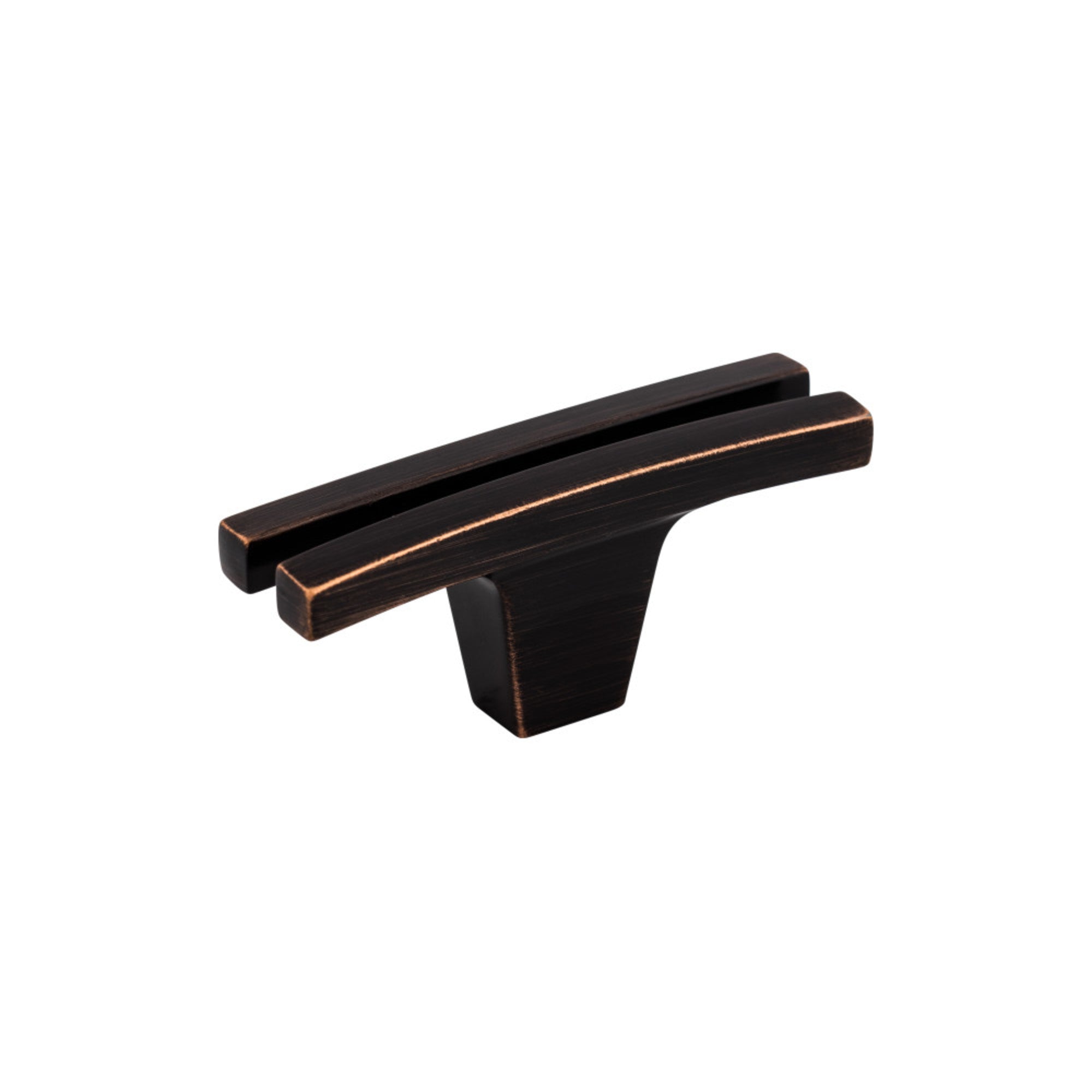 Flared 2 5/8" Length Geometric Knob - Tuscan Bronze