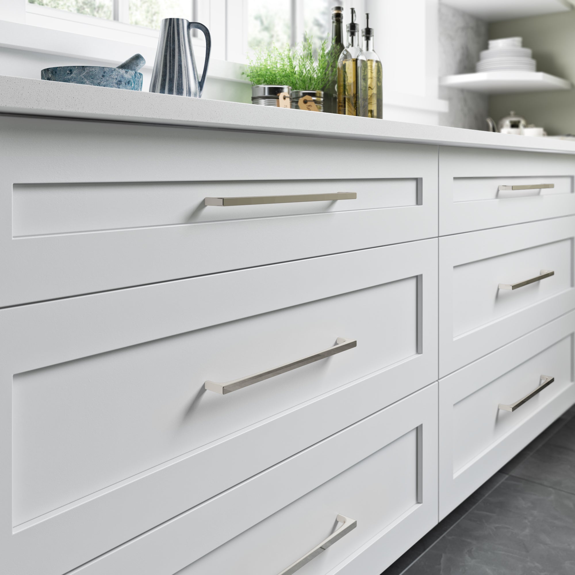 Riverside 18" Center to Center Appliance Pull - Polished Nickel
