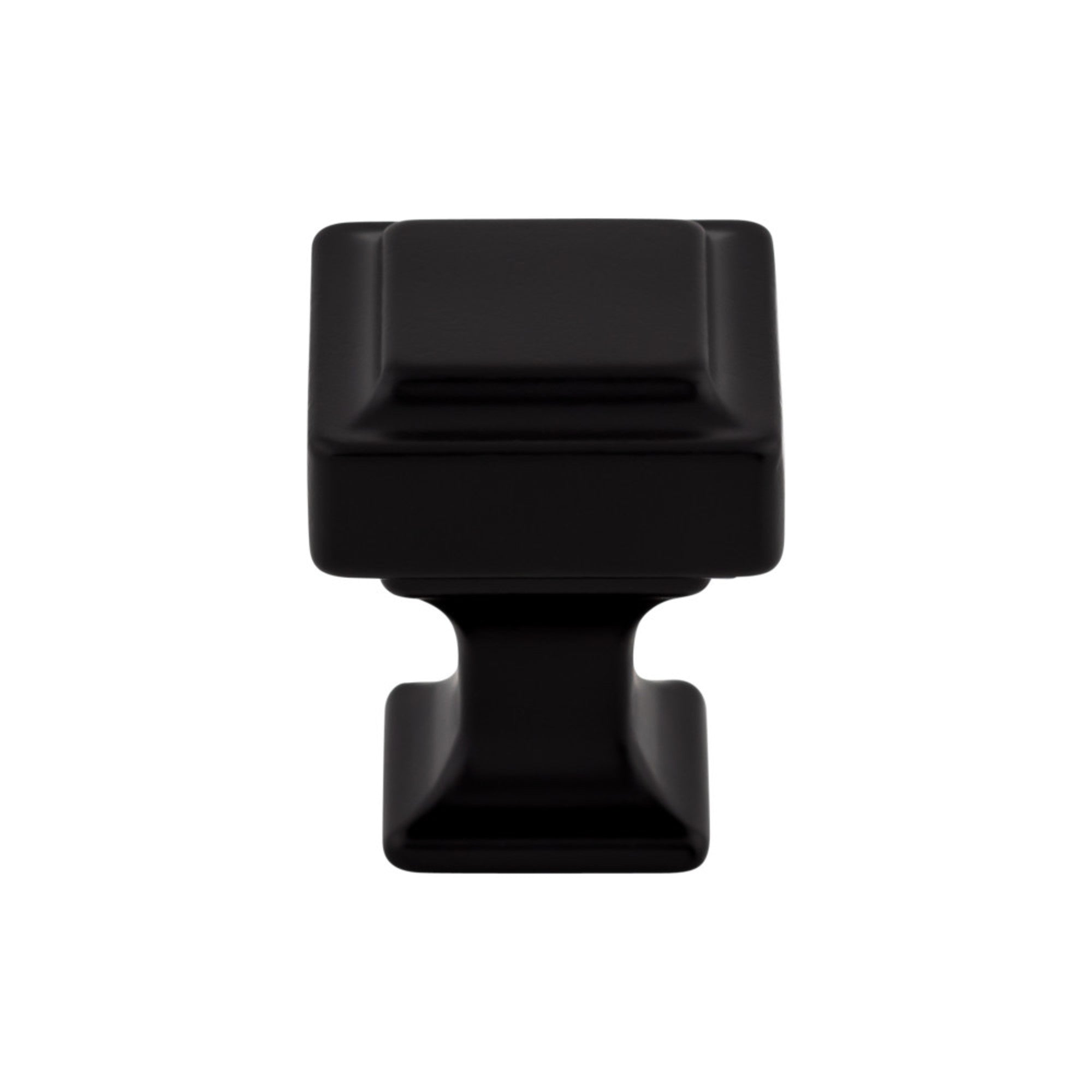 Ascendra 1" Length Square Knob - Flat Black