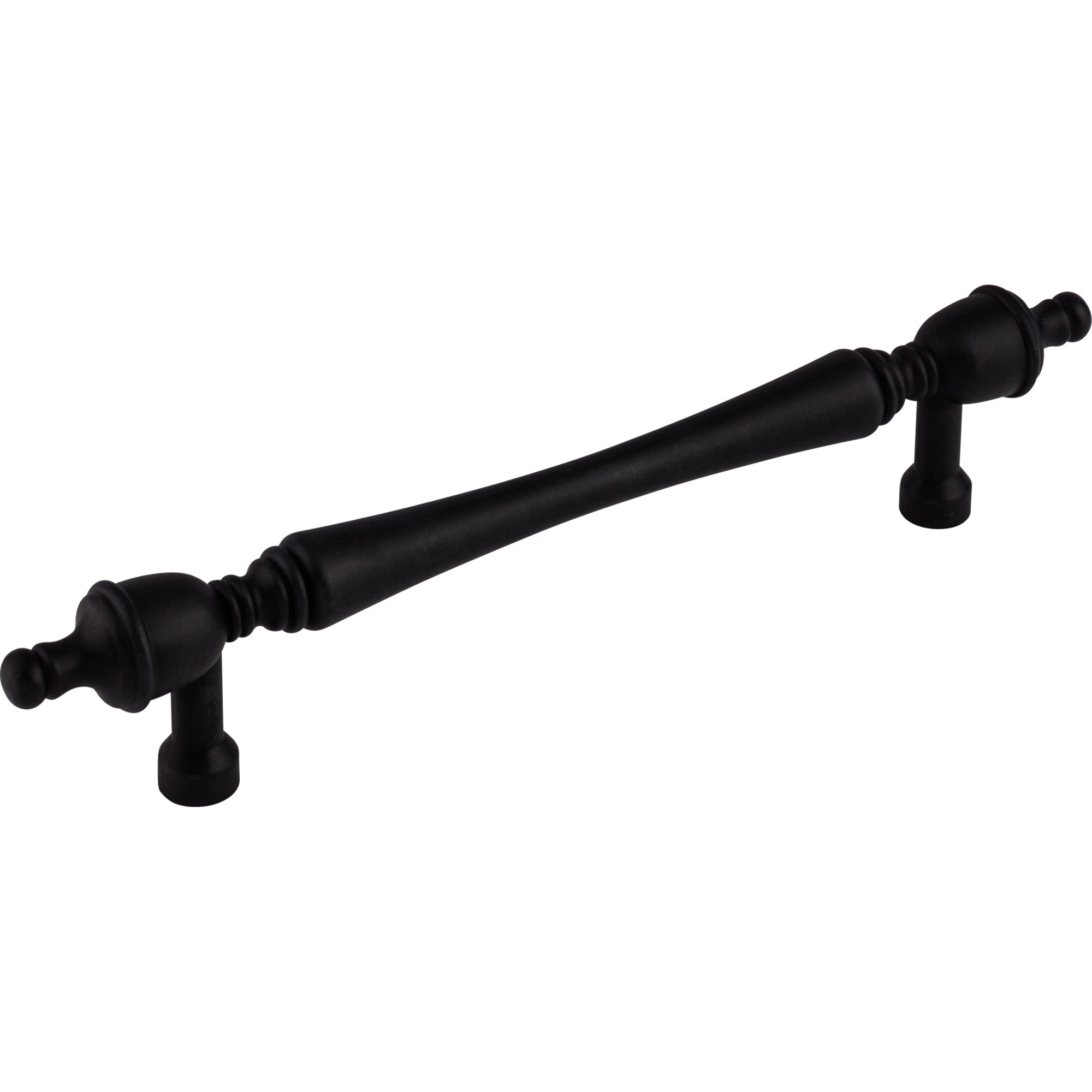 Somerset Finial 7" Center to Center Bar Pull - Patina Black