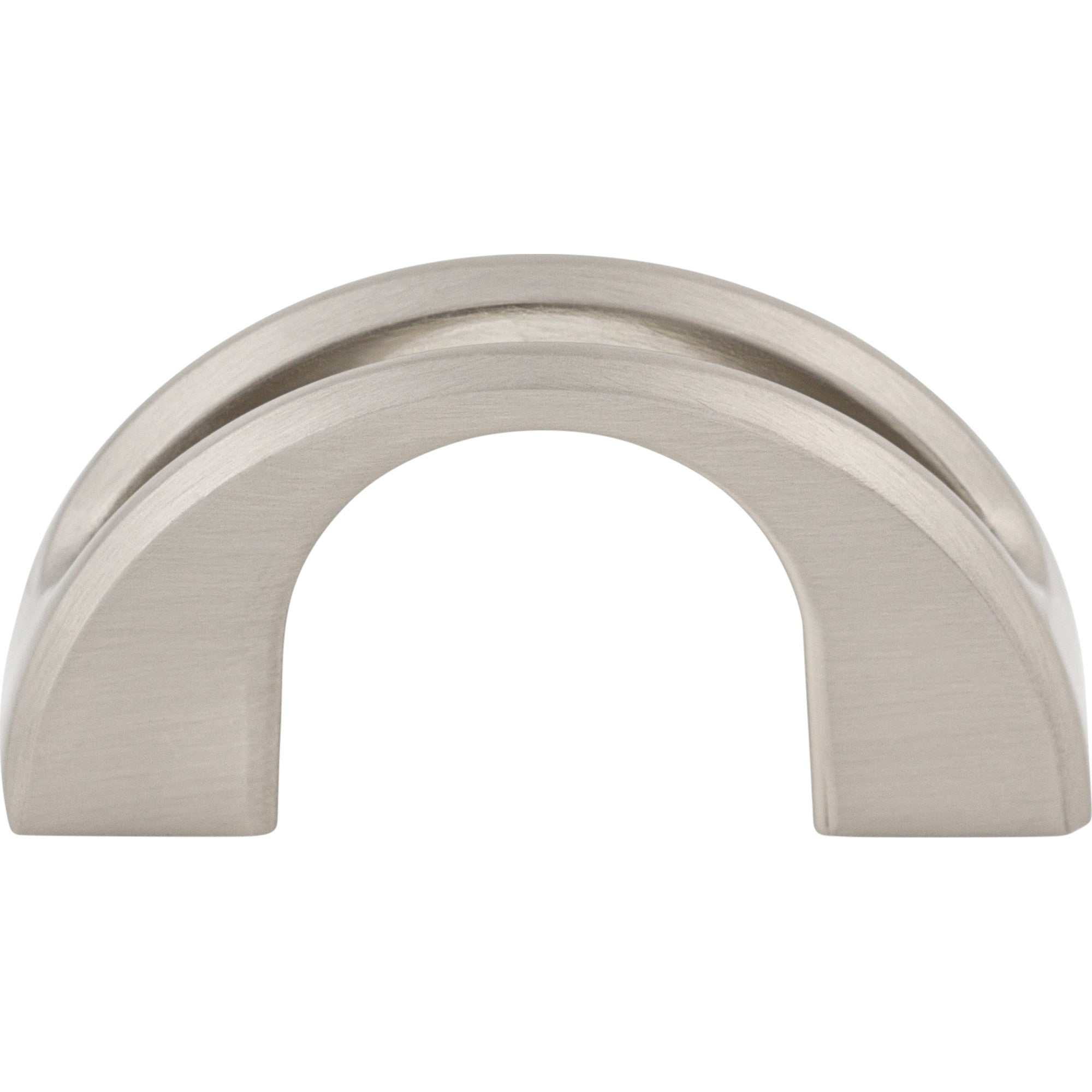 Tango U 1 1/4" Center to Center Finger Pull - Brushed Satin Nickel