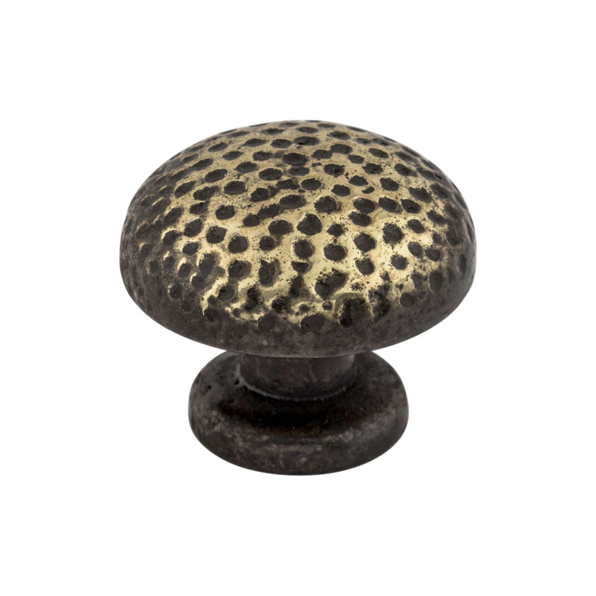 Warwick 1 1/4" Diameter Round Knob - Dark Antique Brass