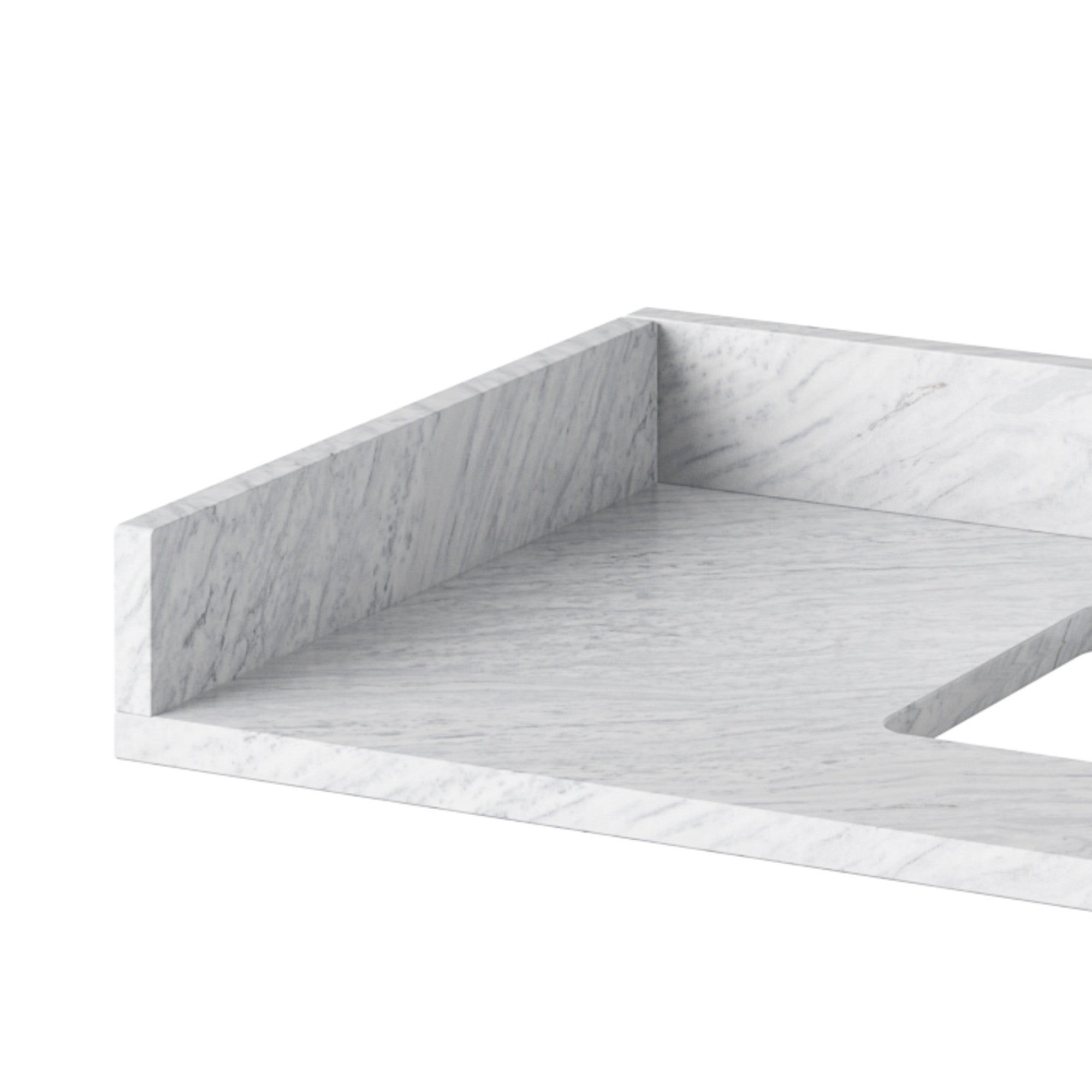 White Carrara Marble Sidesplash