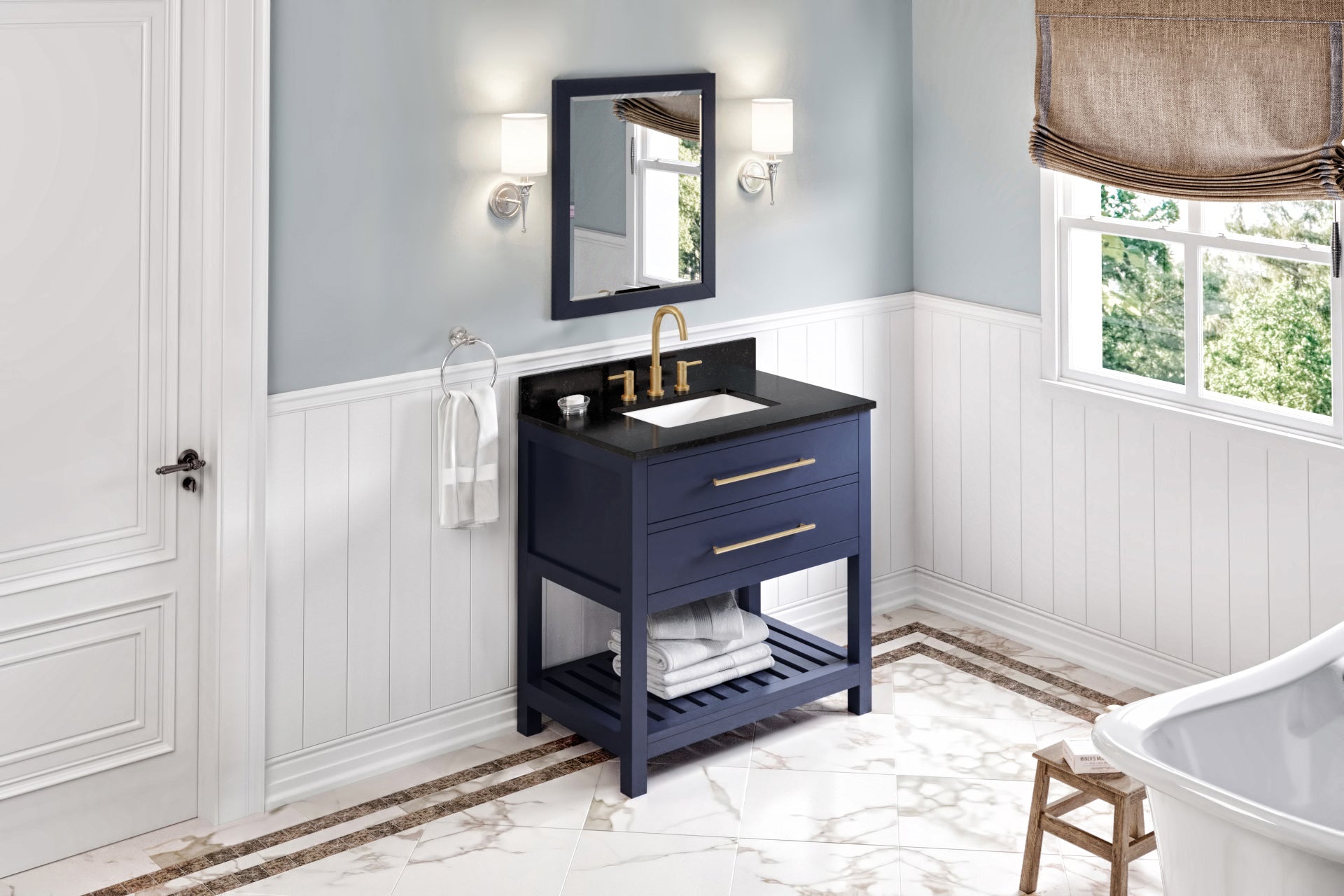 36" Wavecrest Vanity – Hale Blue