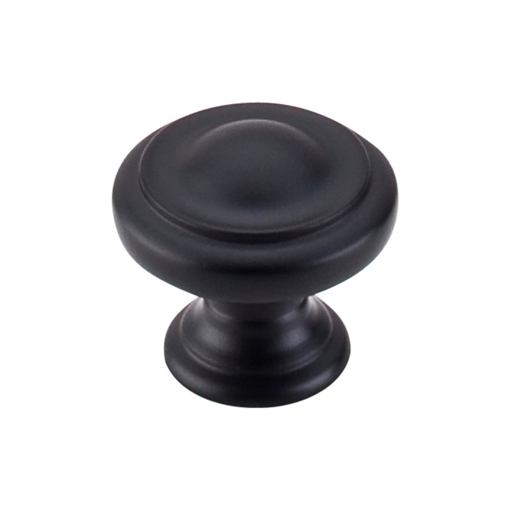 Dome Round Knob - Flat Black