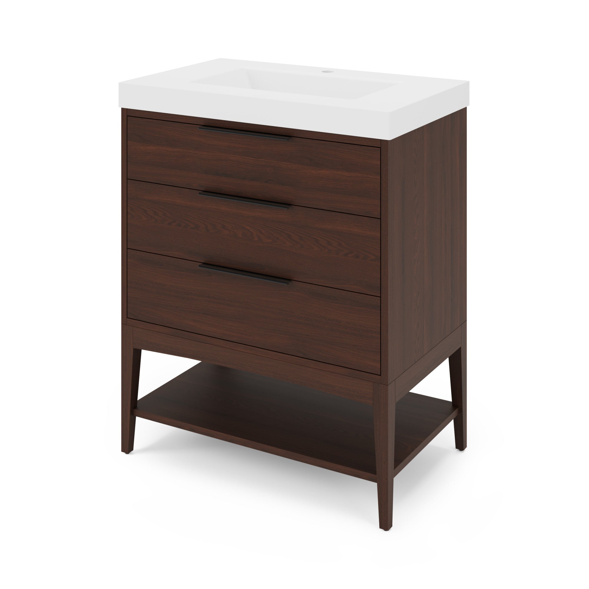 30" Gardner Vanity – Dark Walnut