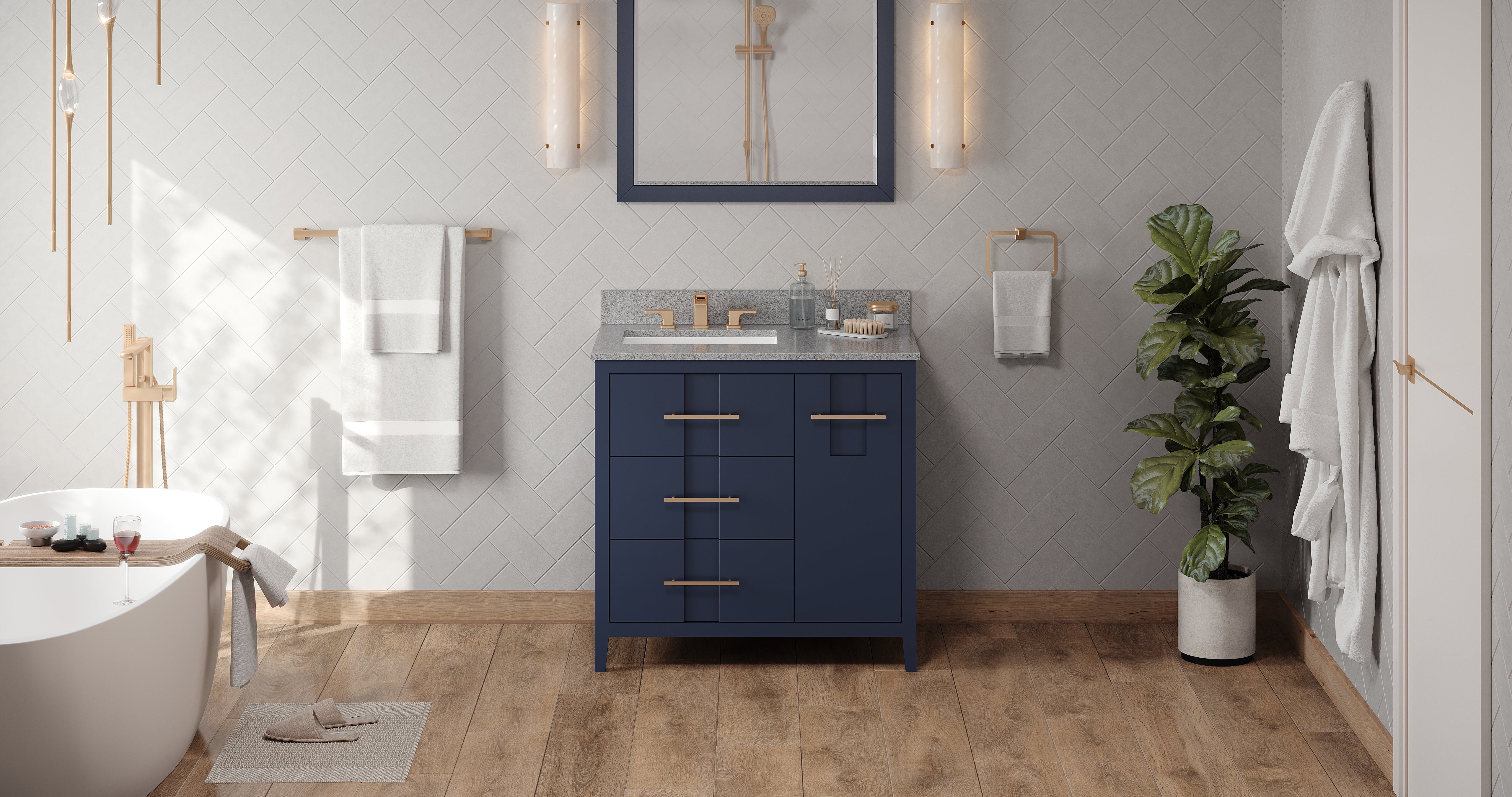 36" Katara Vanity – Left Offset