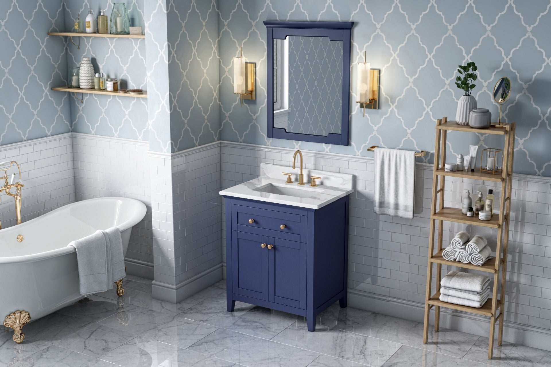 30" Chatham Vanity – Hale Blue