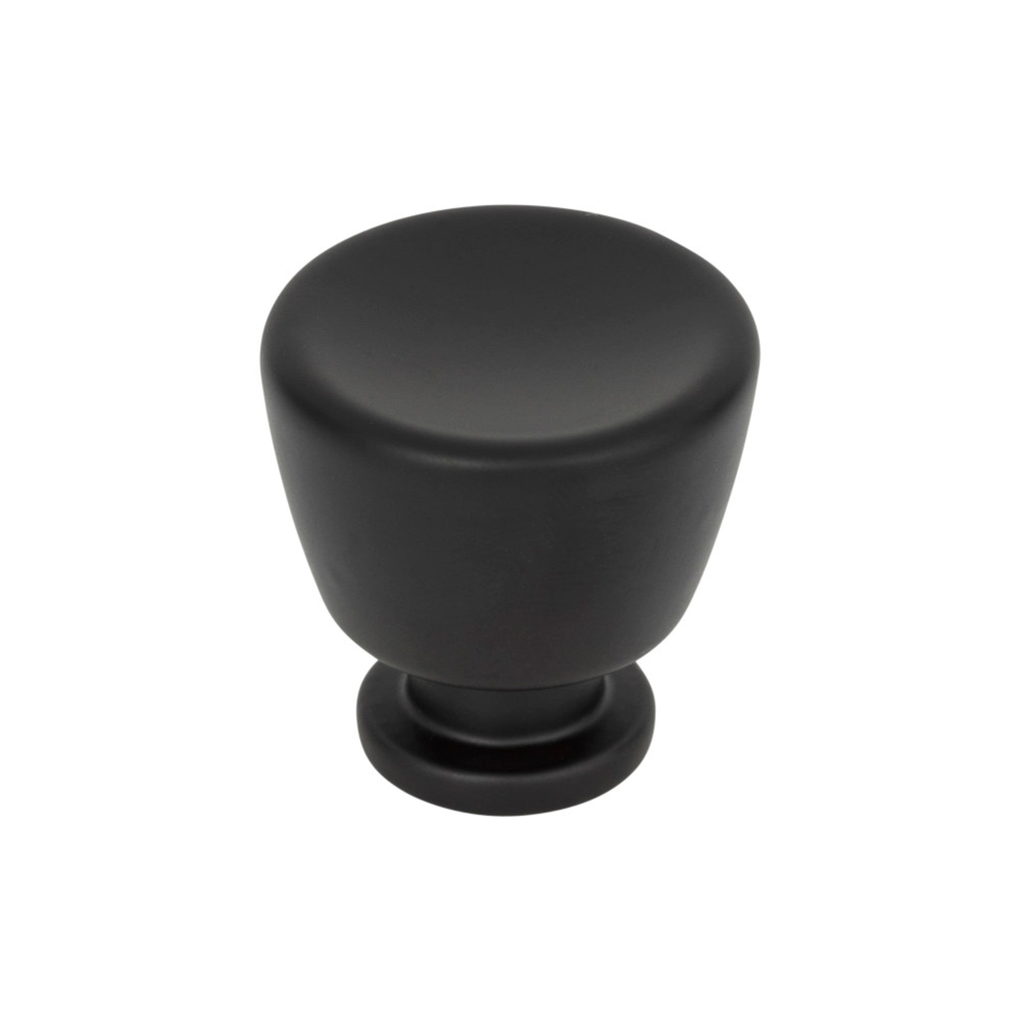 Tiki Hut Round Knob - Matte Black