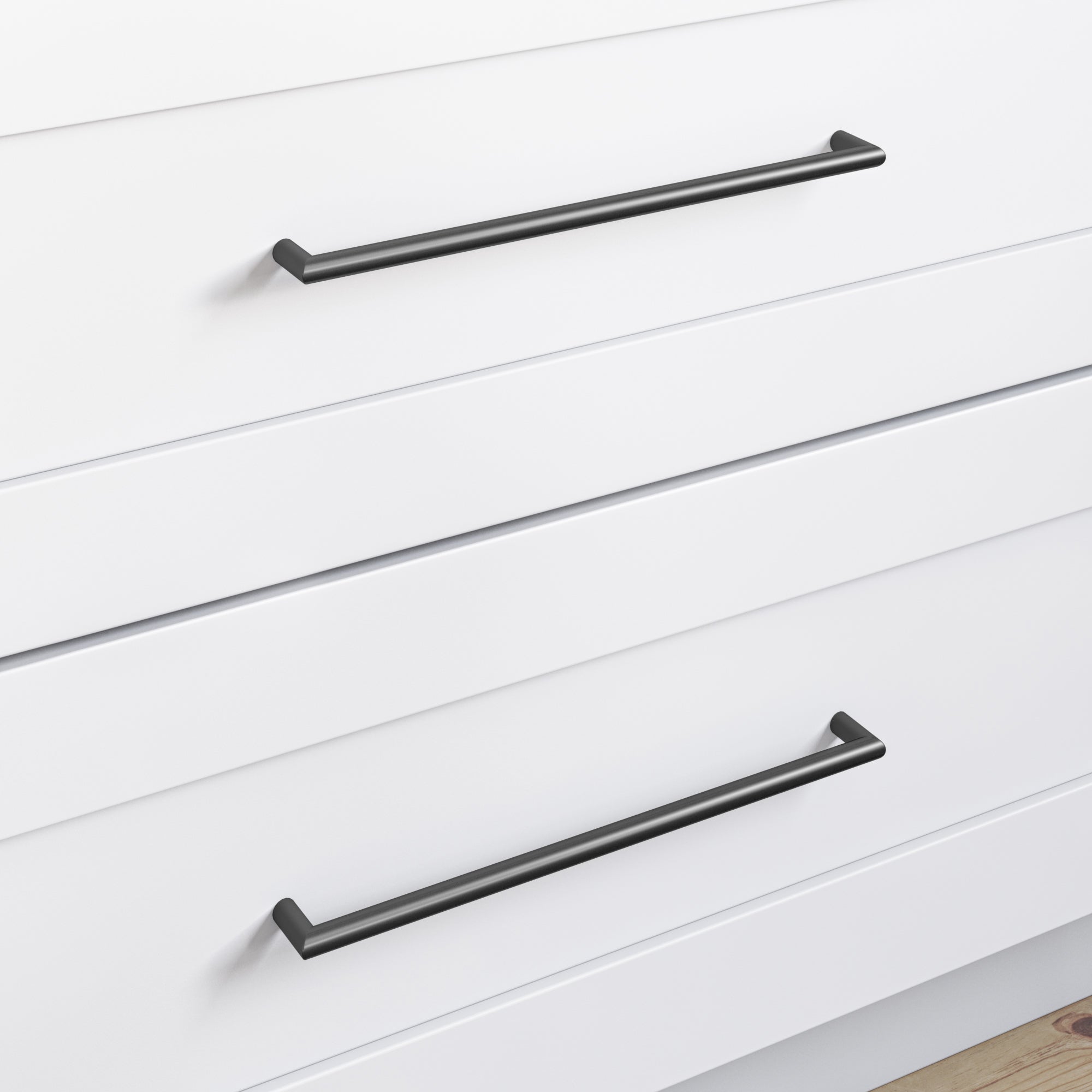 Kinney 12" Center to Center Bar Pull - Flat Black