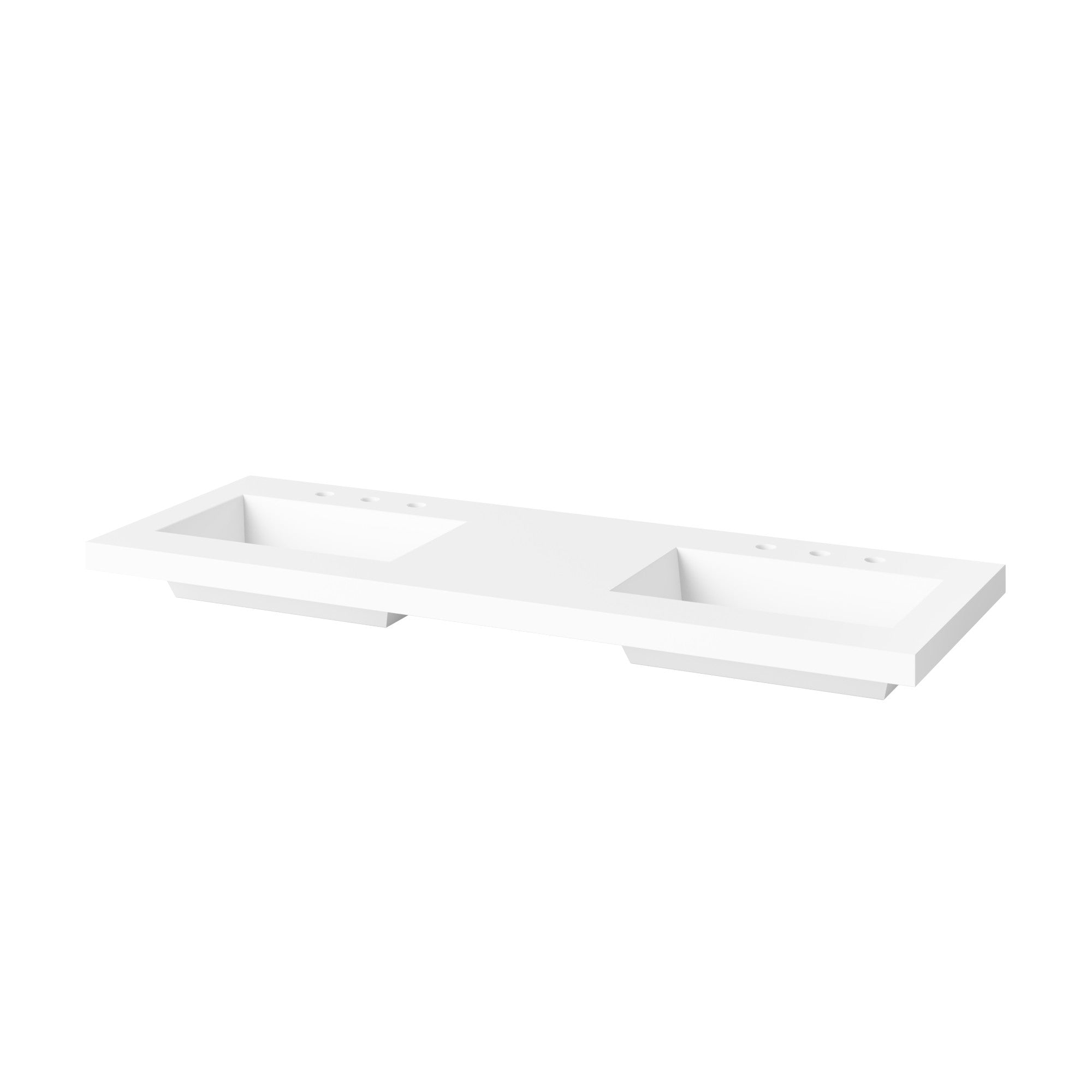 60" Theodora Vanity – Double Bowl – White
