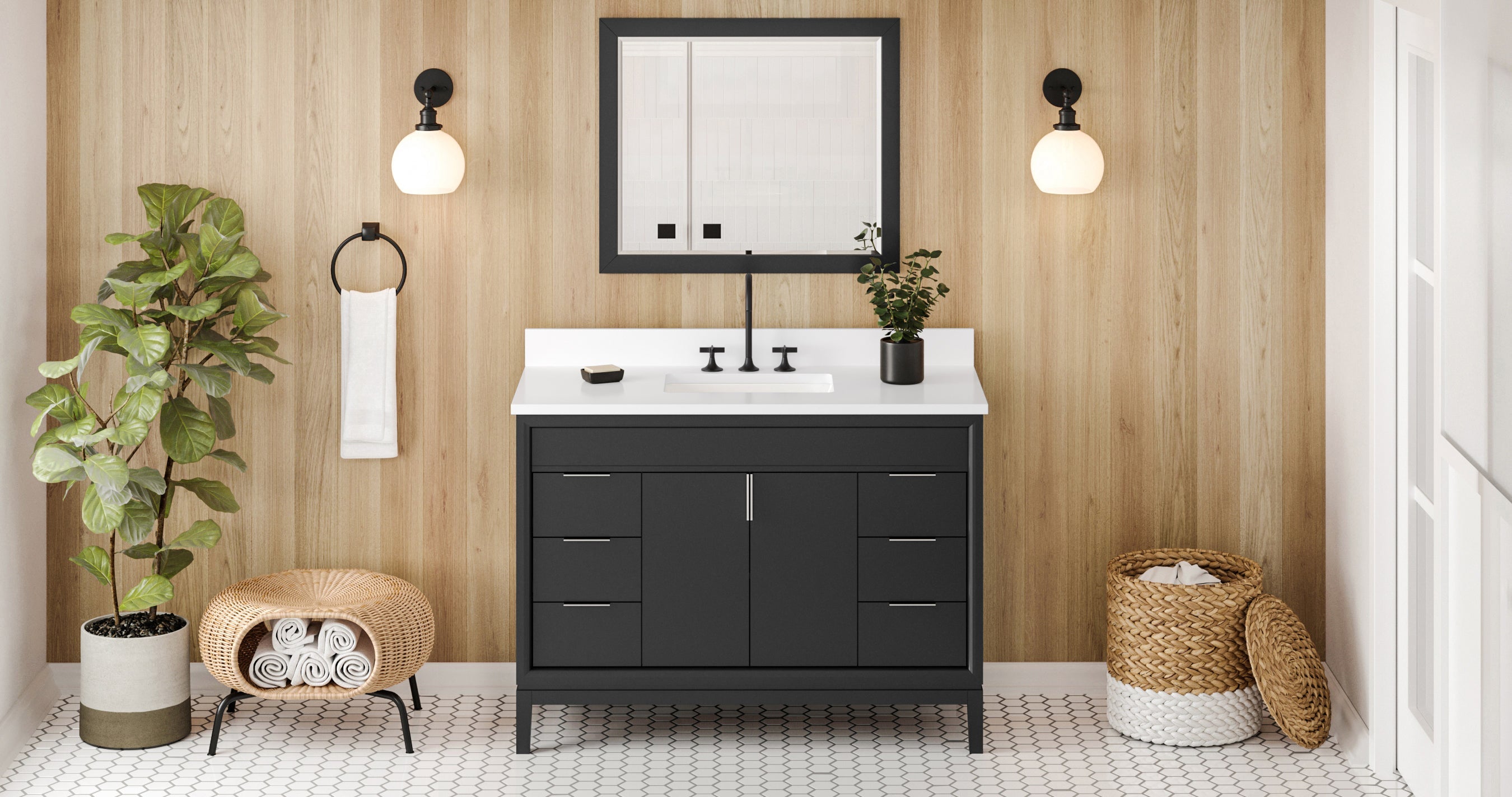 48" Theodora Vanity – Black