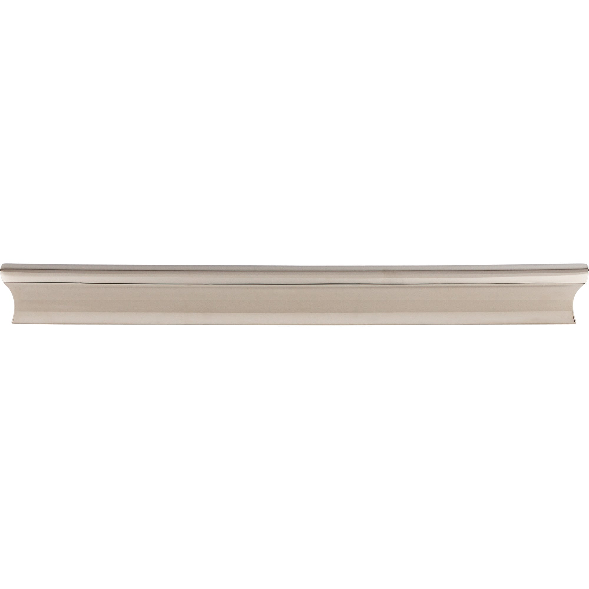 Glacier 8" Center to Center Finger Pull - Polished Nickel