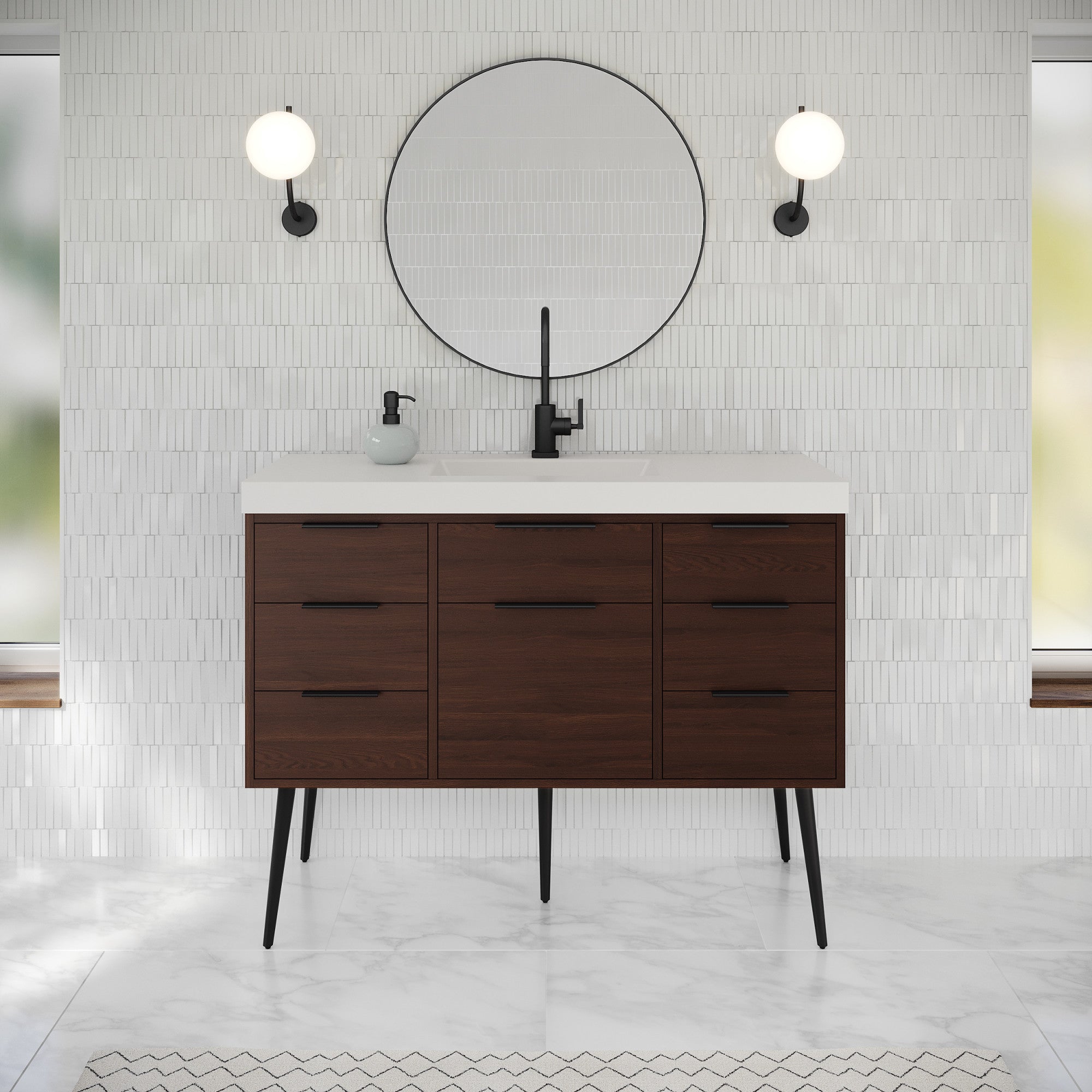 48" Gardner Vanity – Dark Walnut