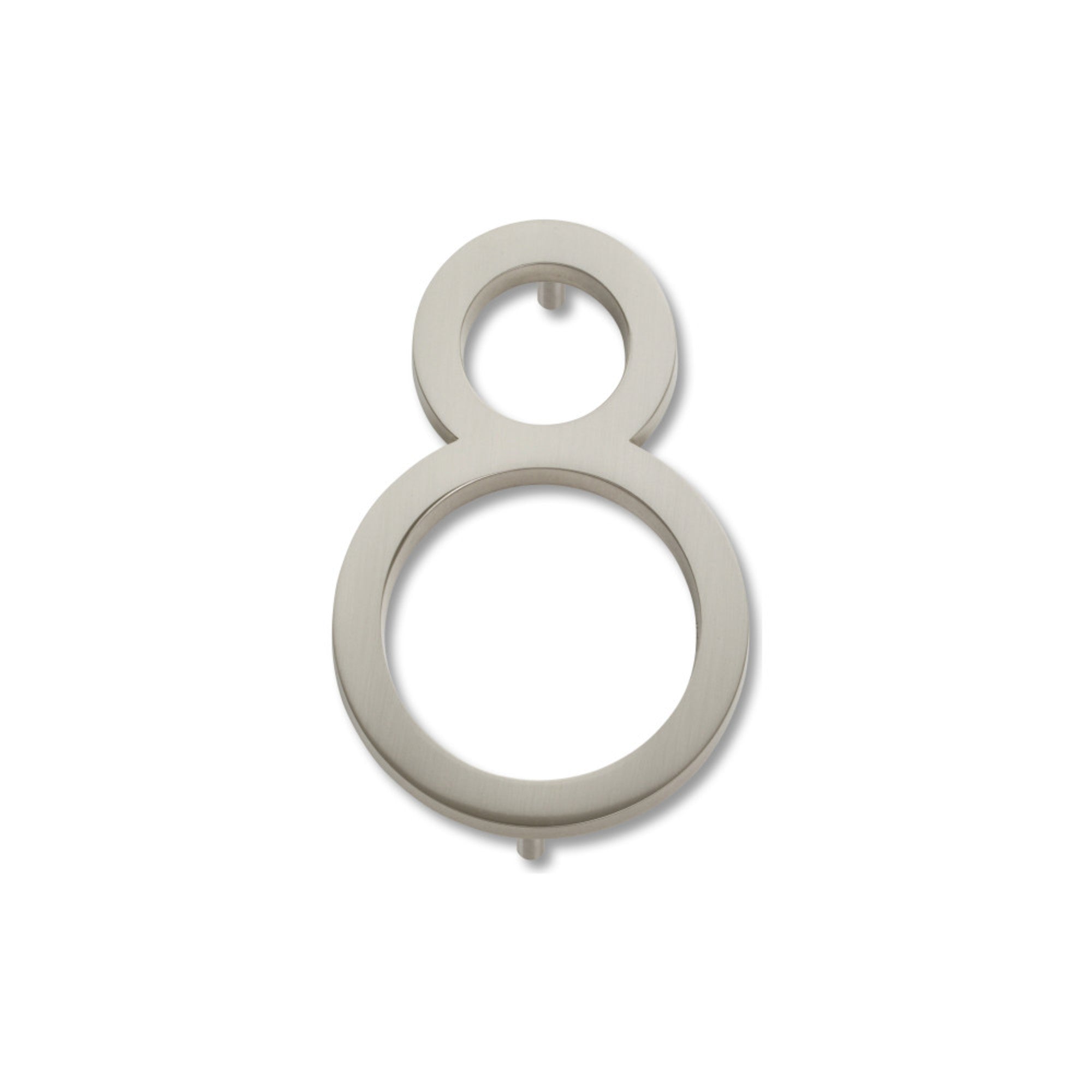 Modern Avalon 4-1/2" H  House Number - Brushed Nickel