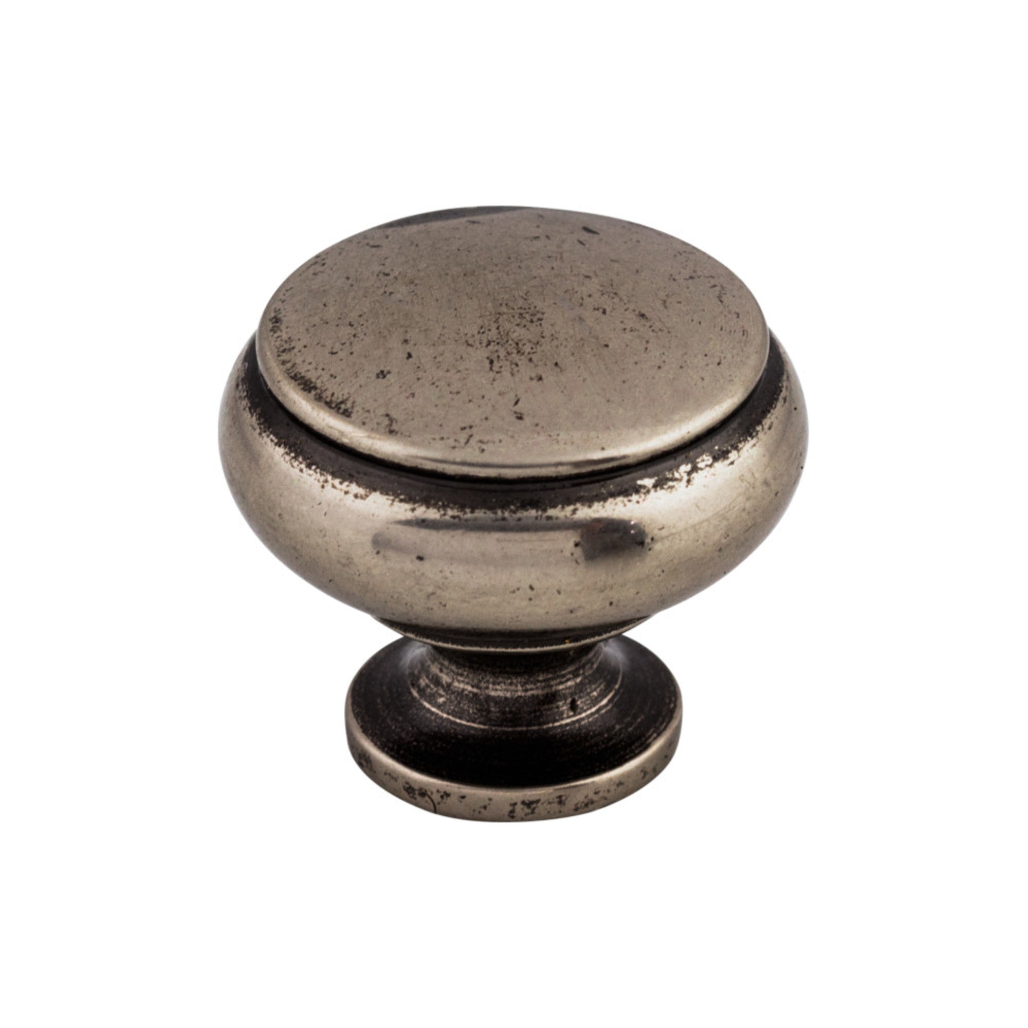 Cumberland 1 1/4" Diameter Round Knob - Pewter Antique