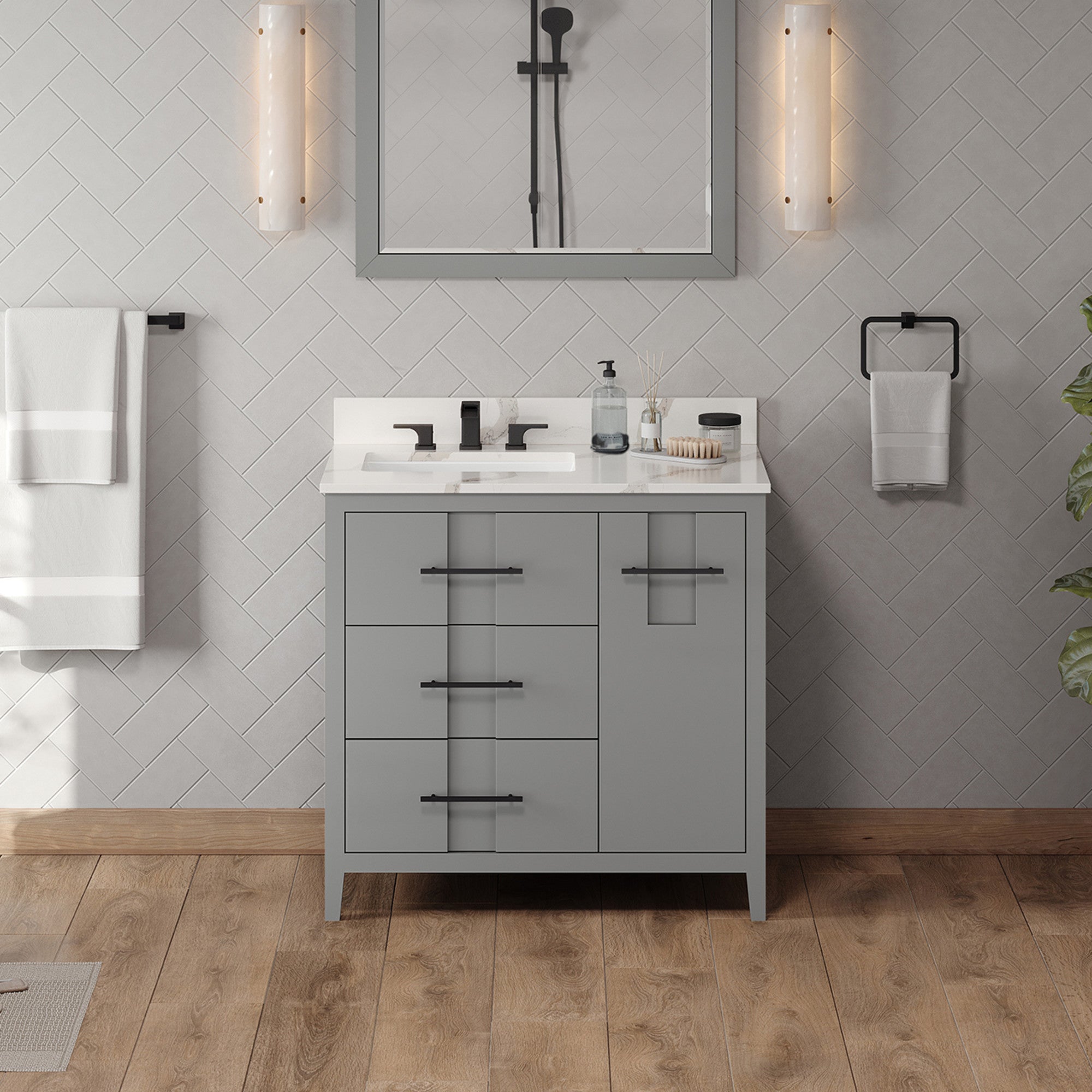 36" Katara Vanity – Left Offset