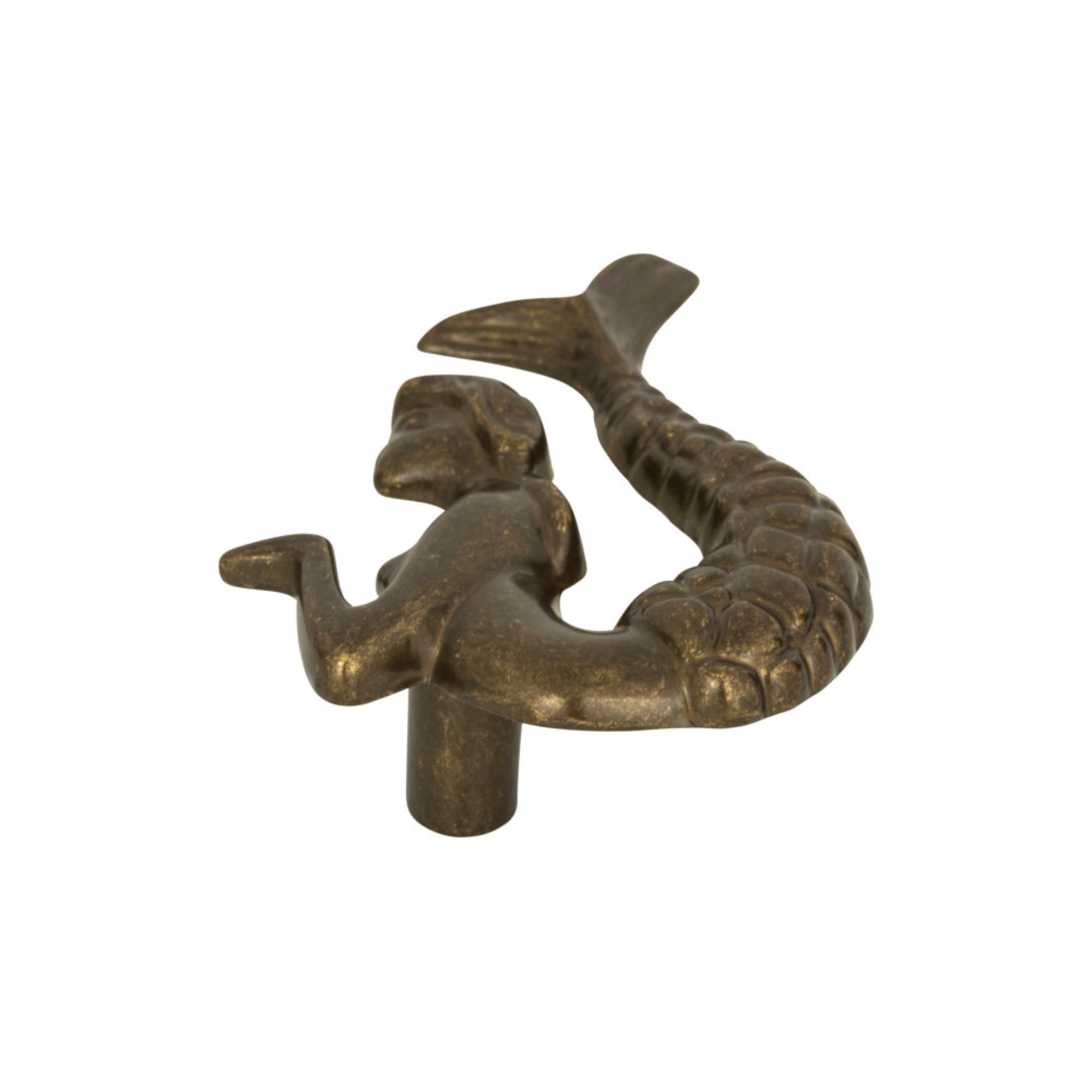 Mermaid Novelty Knob - Burnished Bronze