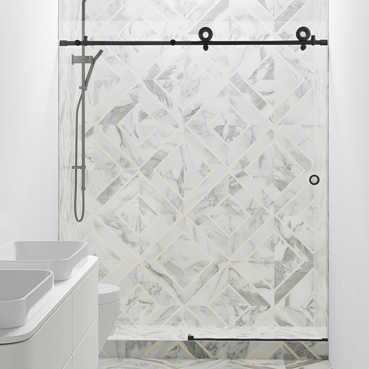 Seawin Hugo Sliding Shower Door installed view