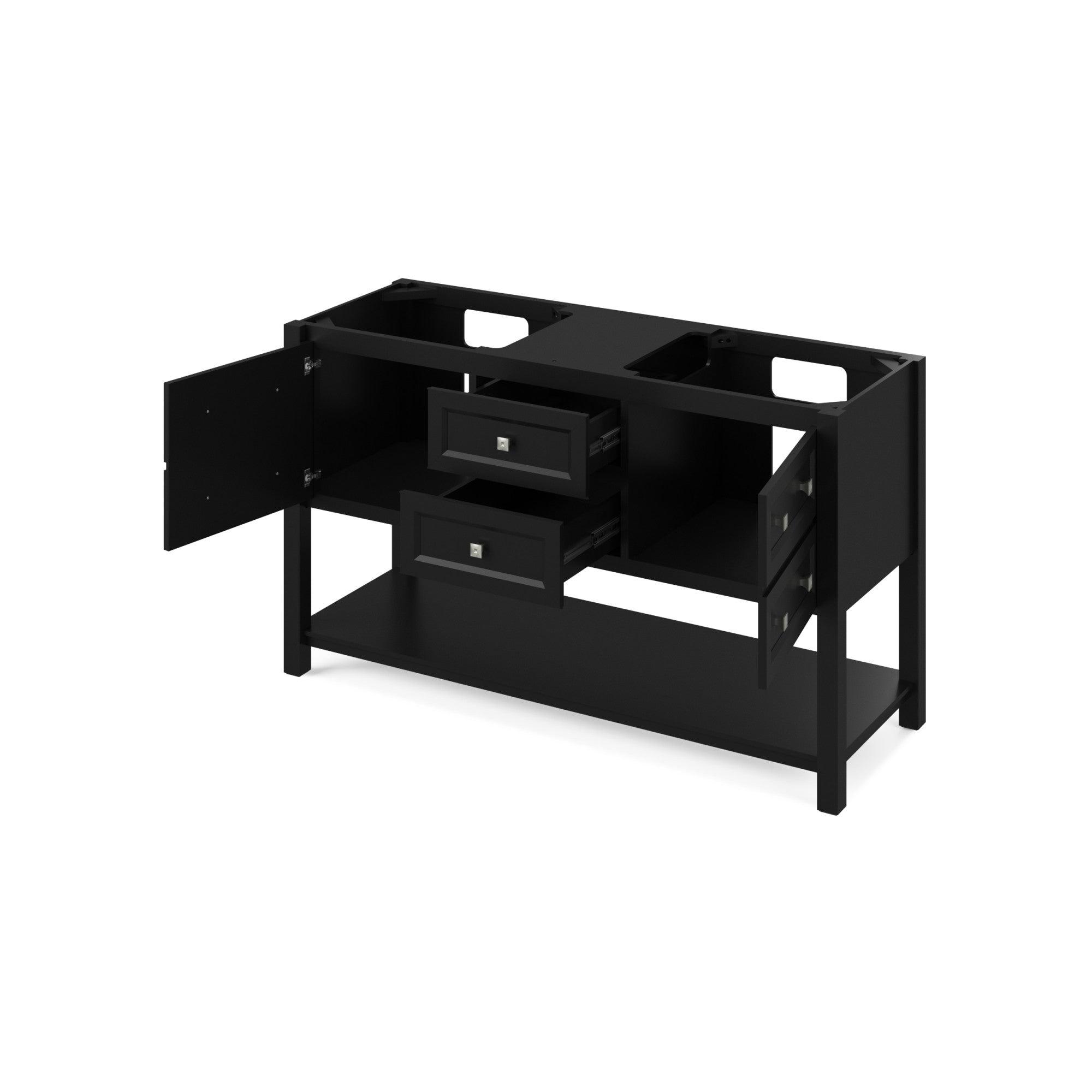 60" Adler Vanity – Double Bowl – Black