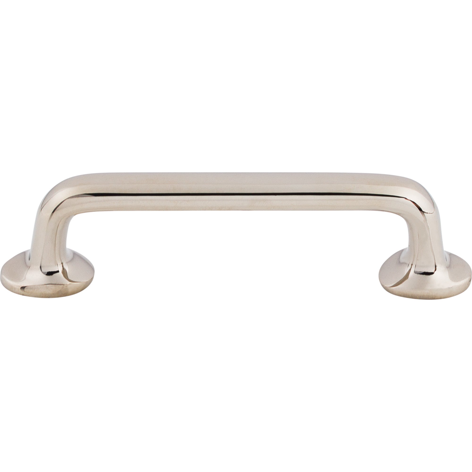 Aspen II Rounded 4" Center to Center Bar Pull - Polished Nickel