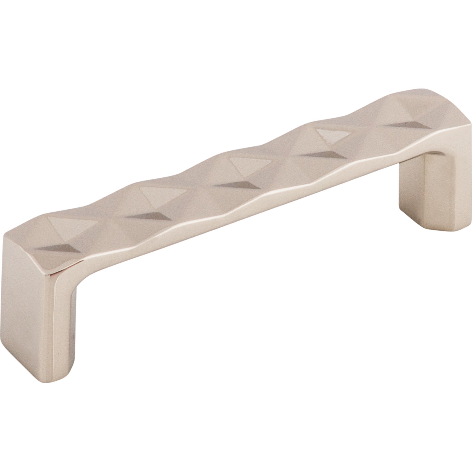 Quilted 3 3/4" Center to Center Bar Pull - Polished Nickel