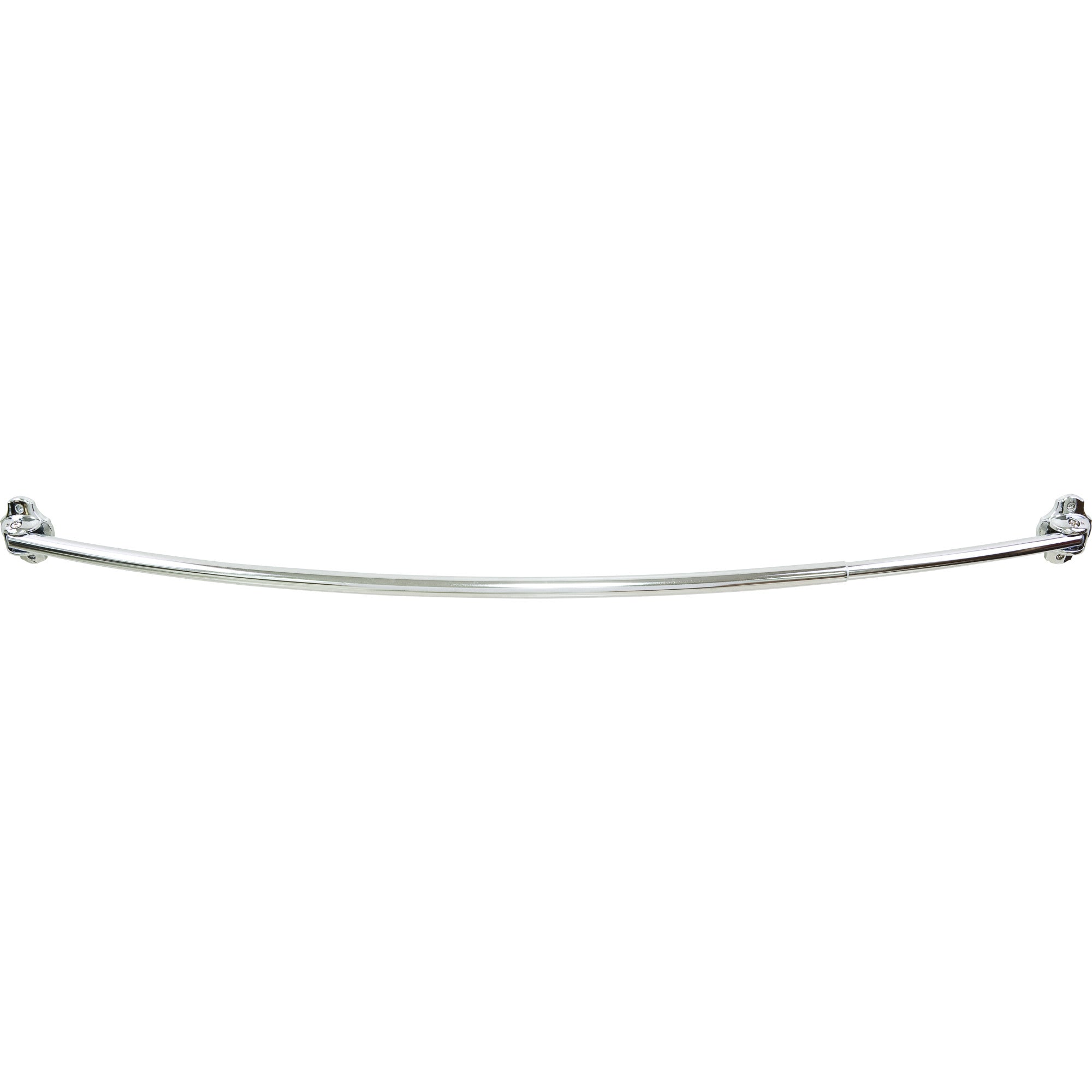 56"-72" Polished Chrome Adjustable Curved Shower Curtain Rod - Retail Packaged