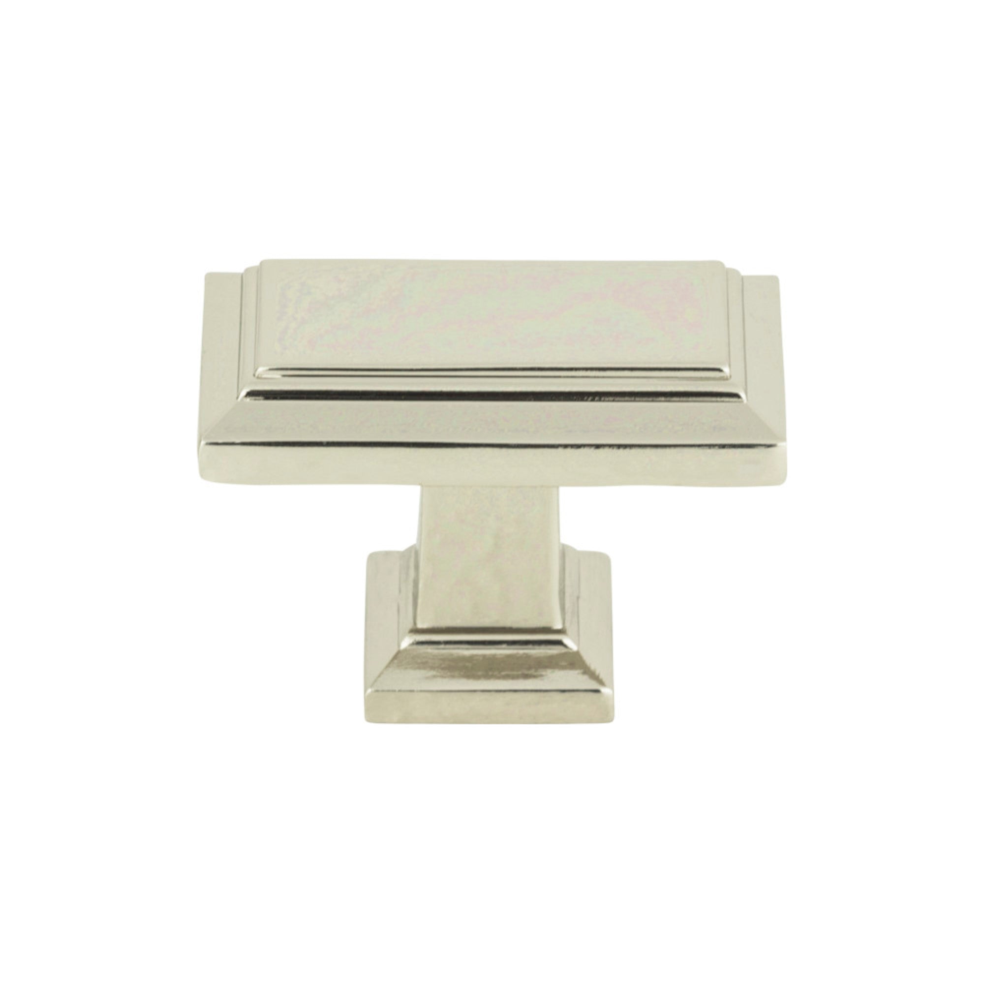 Sutton Place Rectangle Knob - Polished Nickel