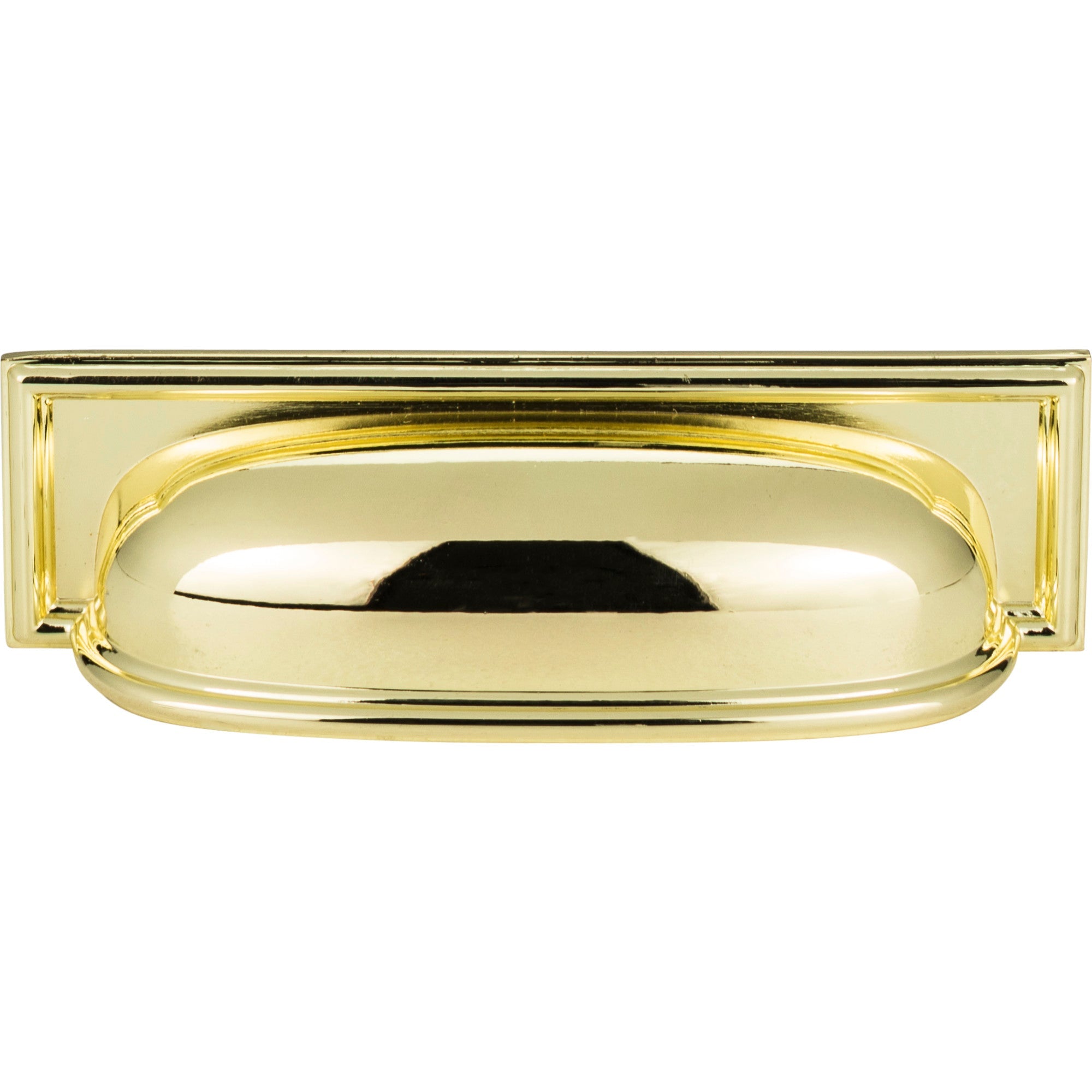 Campaign Cup/Bin Pull - Polished Brass