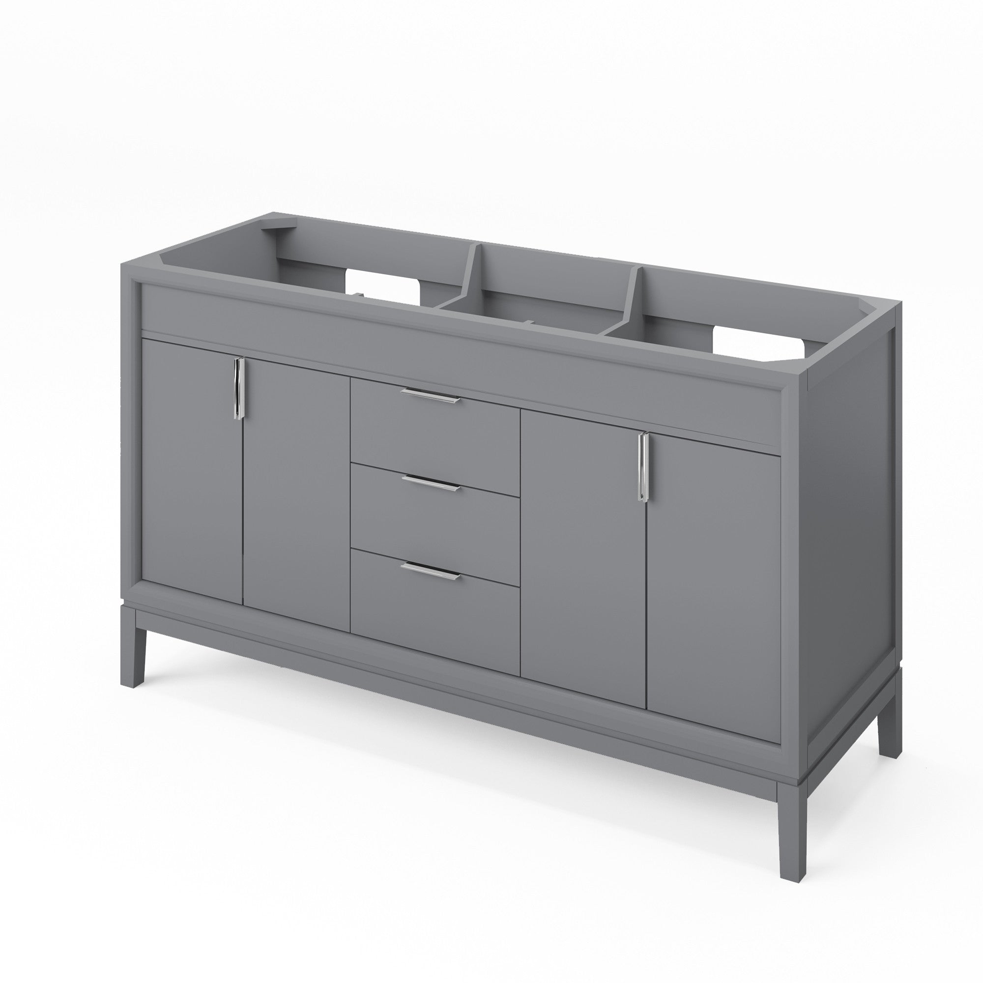 60" Theodora Vanity – Double Bowl – Grey