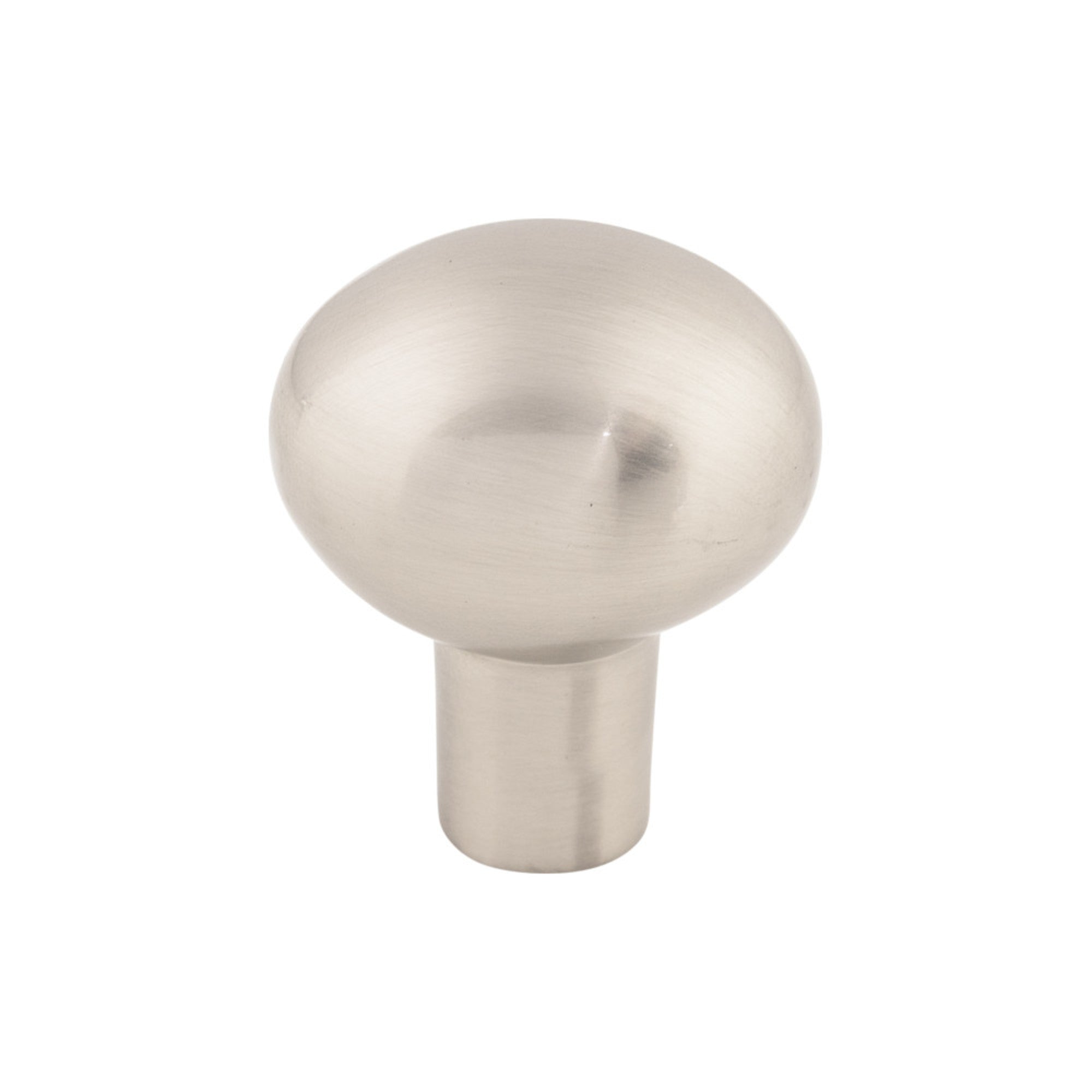 Aspen II Small Egg Oval Knob - Brushed Satin Nickel