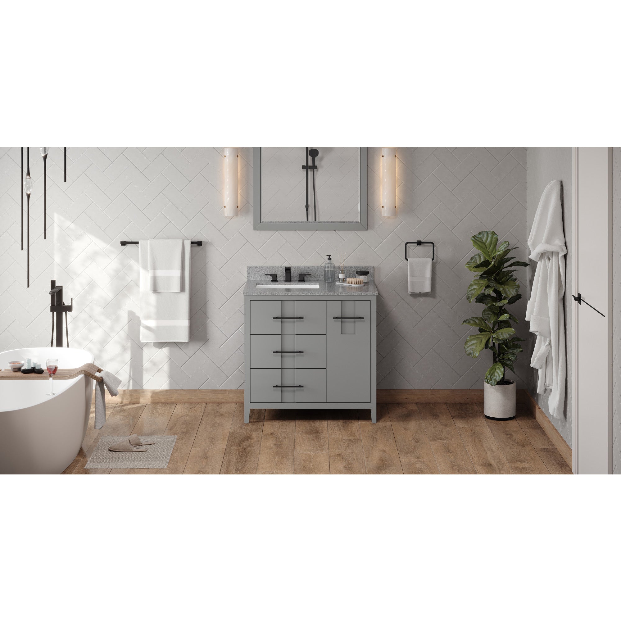 36" Katara Vanity – Left Offset